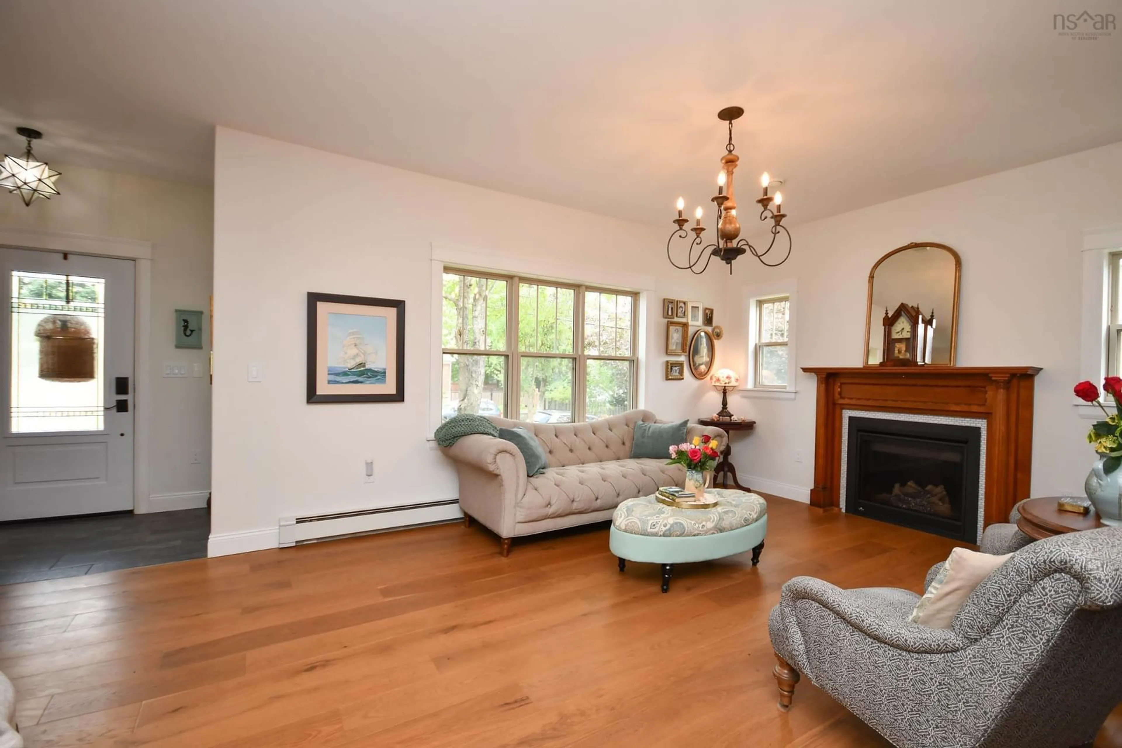 Living room with furniture, wood/laminate floor for 7 Crichton Park Rd, Dartmouth Nova Scotia B3A 2N7