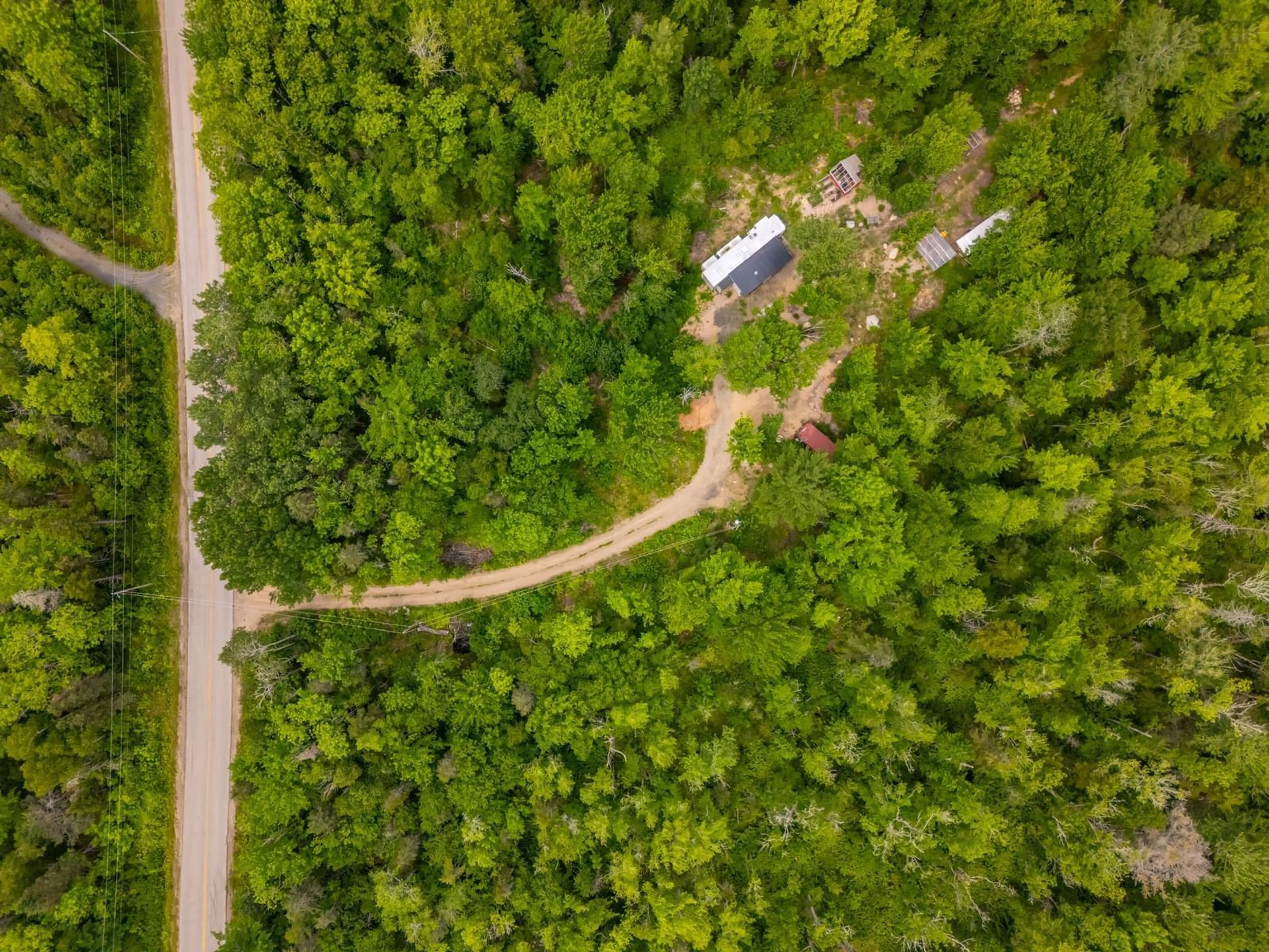 A pic from outside/outdoor area/front of a property/back of a property/a pic from drone, forest/trees view for 781 Virginia Rd, Virginia East Nova Scotia B0S 1A0