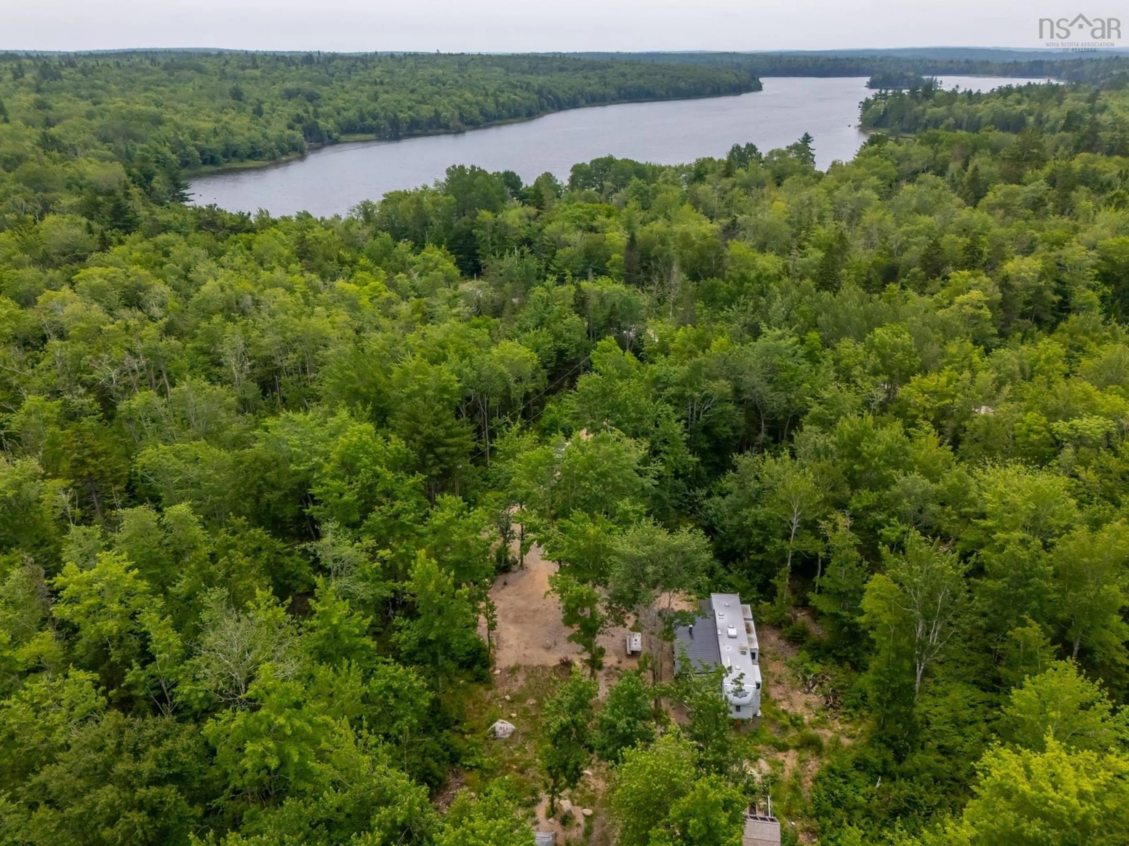A pic from outside/outdoor area/front of a property/back of a property/a pic from drone, water/lake/river/ocean view for 781 Virginia Rd, Virginia East Nova Scotia B0S 1A0