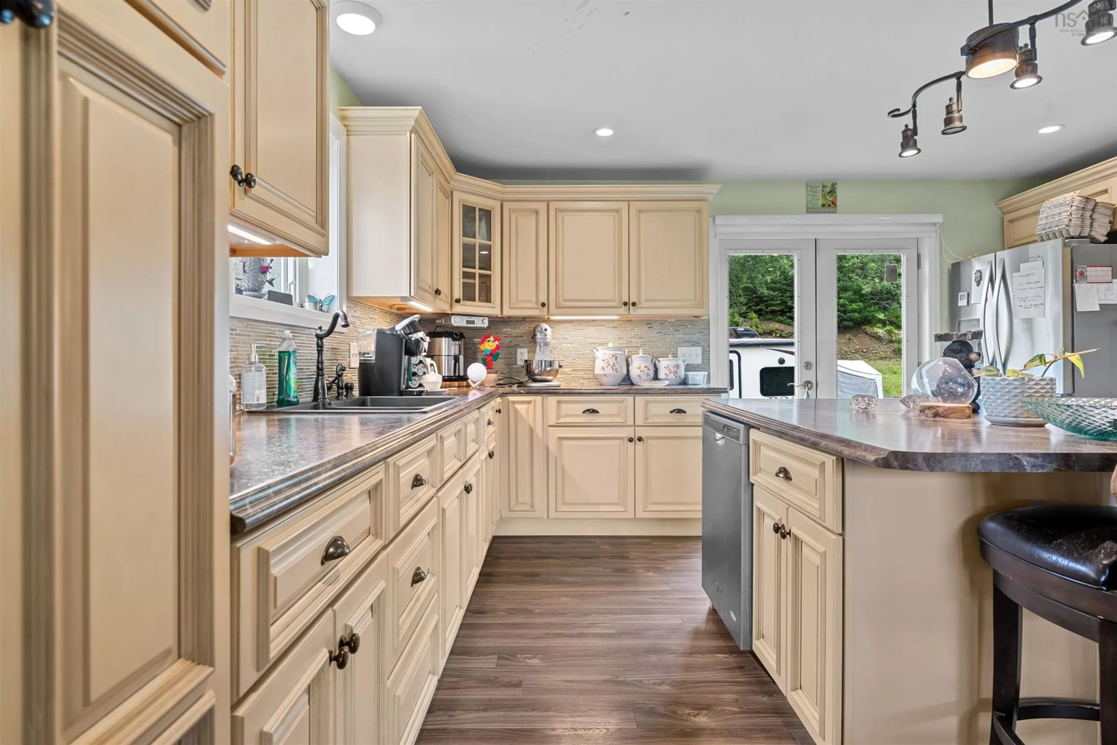 Open concept kitchen, ceramic/tile floor for 1696 Highway 336, Dean Nova Scotia B0N 2M0