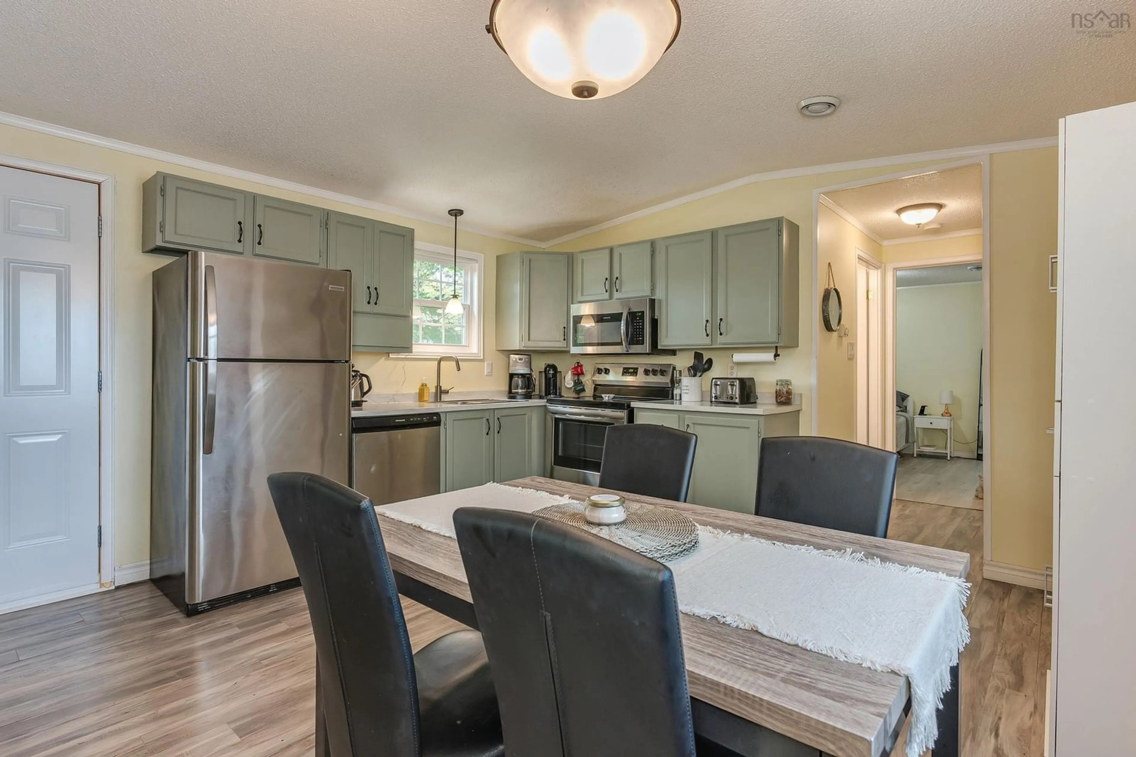 Open concept kitchen, ceramic/tile floor for 25 Champlain Ave, Middle Sackville Nova Scotia B4E 3B2