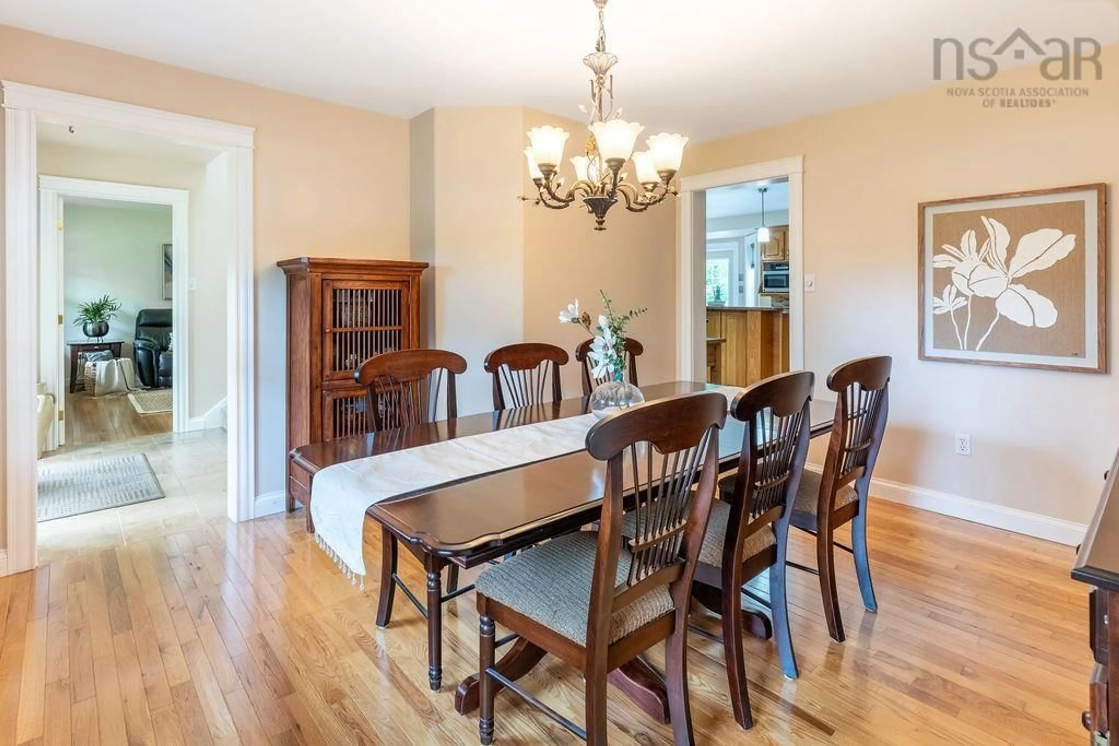 Dining room, wood/laminate floor for 5 Sandy Point Rd, Porters Lake Nova Scotia B3E 1M9