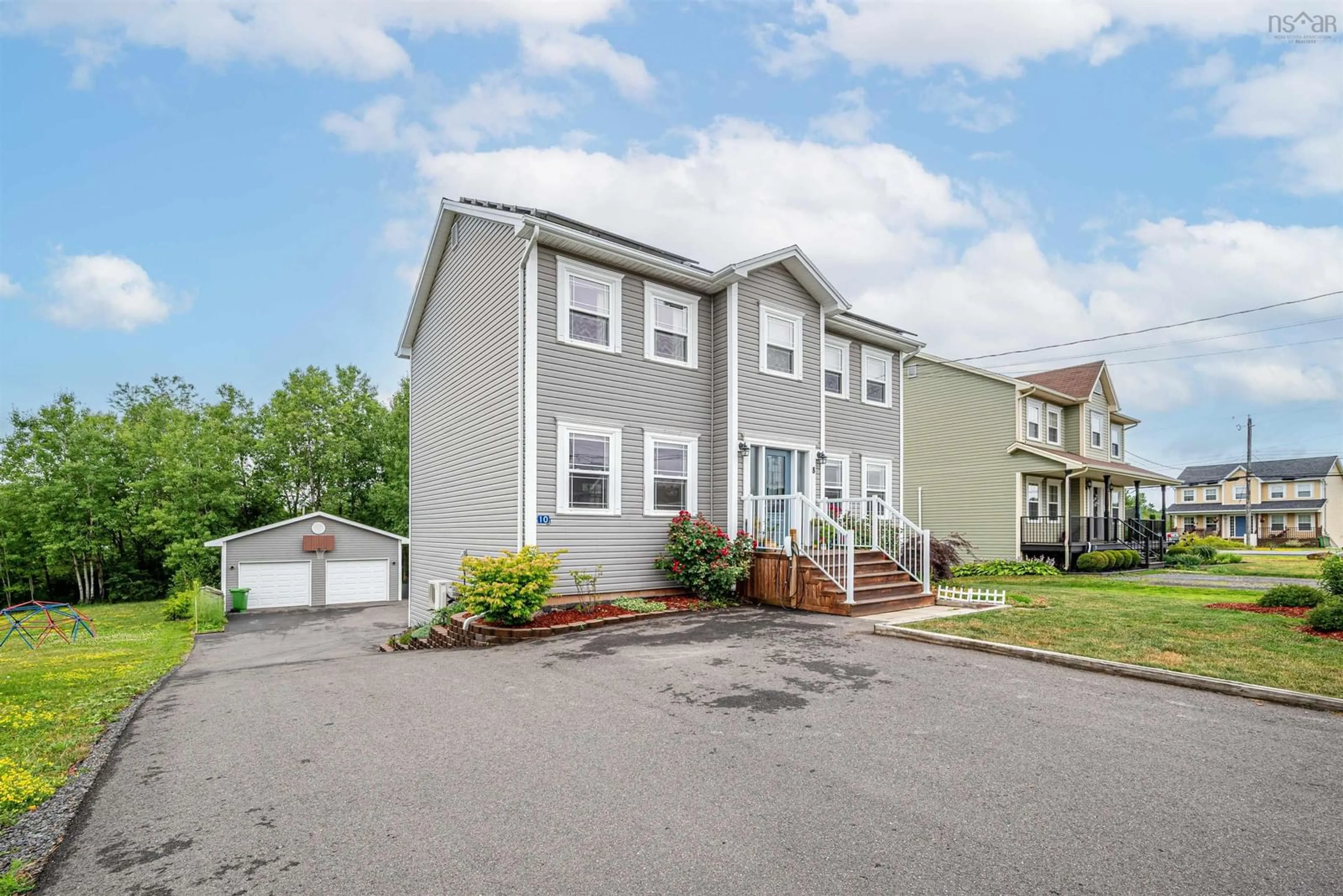 Home with vinyl exterior material, street for 8/10 Bailey Drive, Garlands Crossing Nova Scotia B0N 2T0