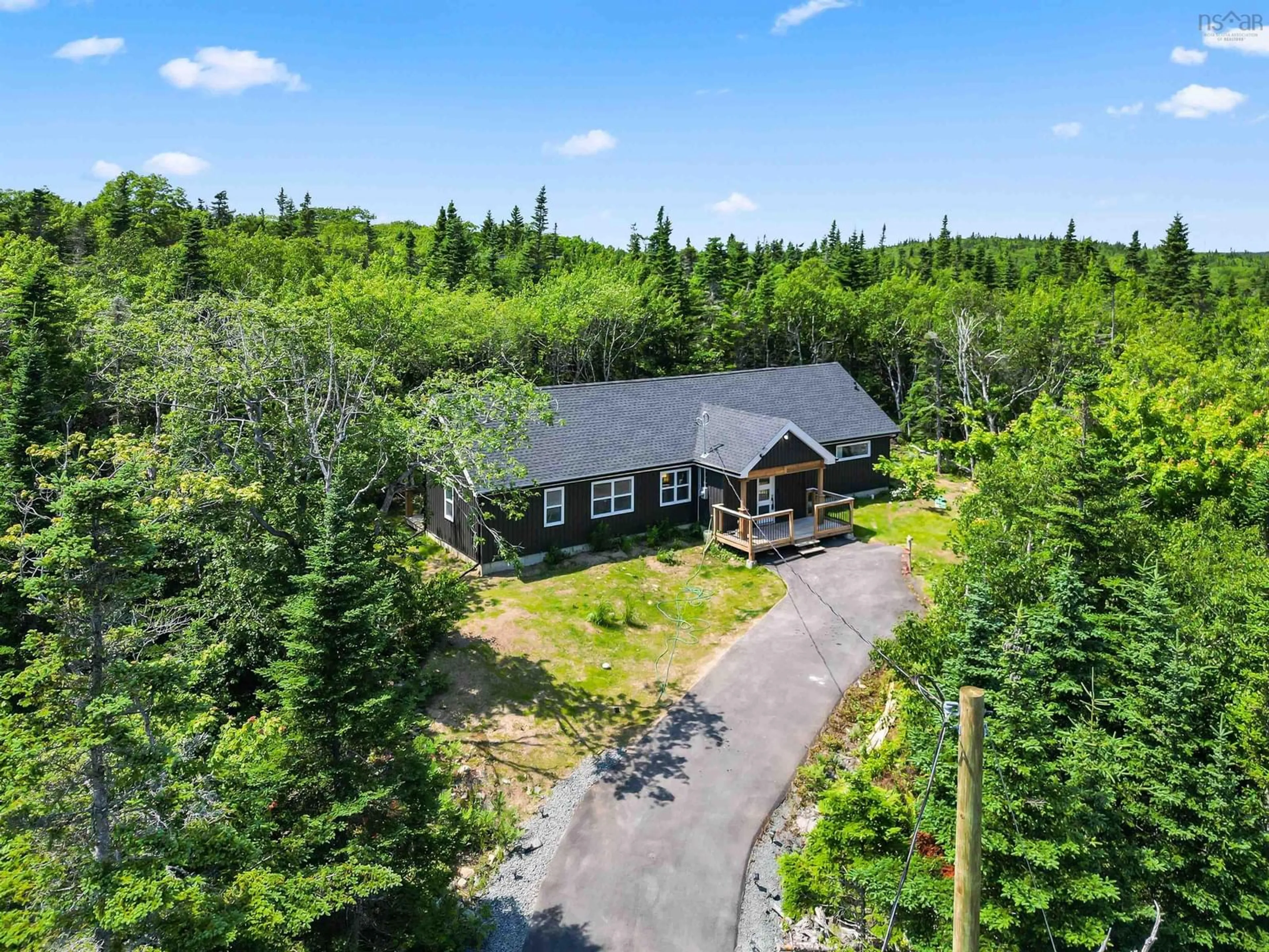 A pic from outside/outdoor area/front of a property/back of a property/a pic from drone, unknown for 99 Wilderness Dr, Portuguese Cove Nova Scotia B3V 1N5