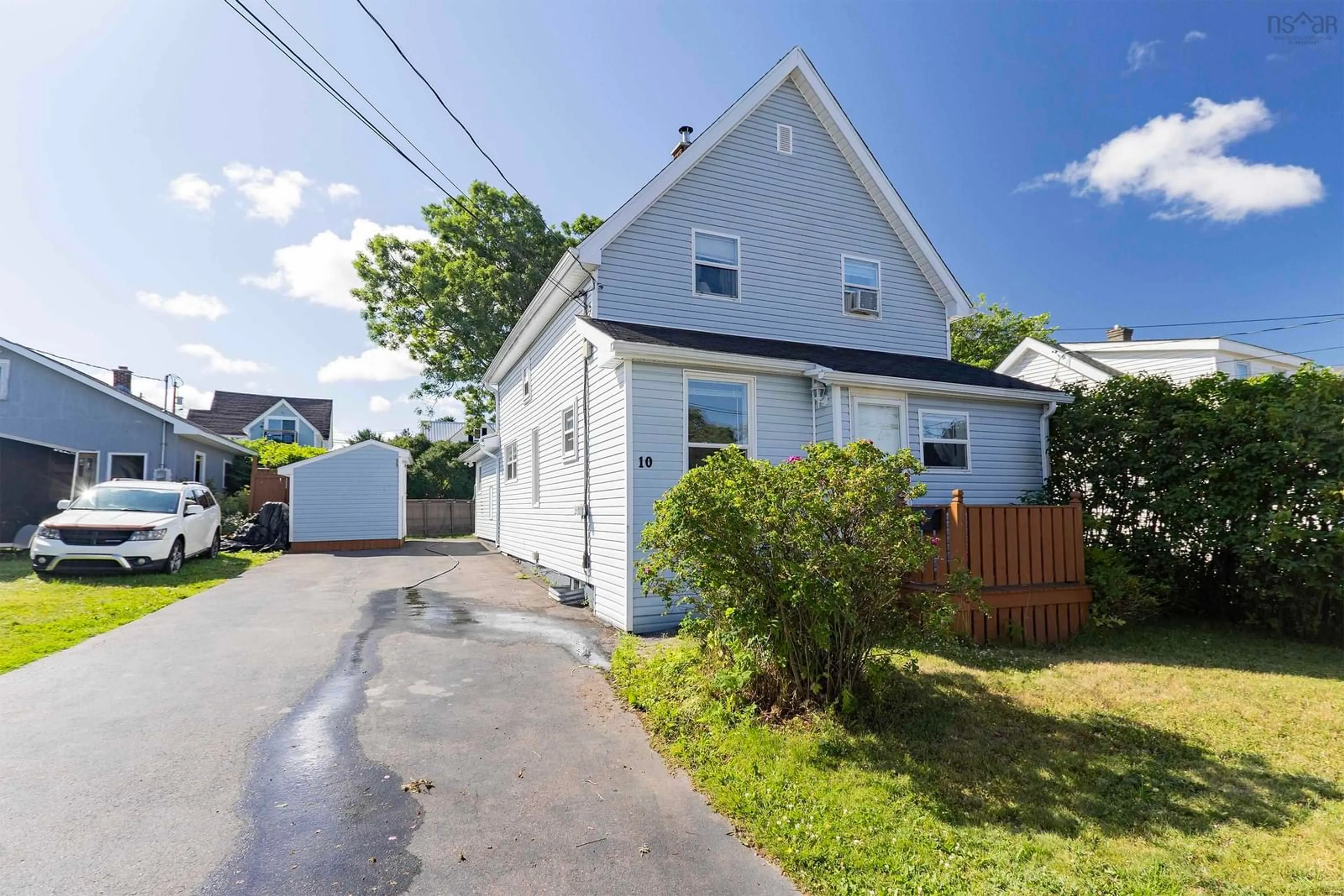 A pic from outside/outdoor area/front of a property/back of a property/a pic from drone, street for 10 Minto St, Amherst Nova Scotia B4H 1H2