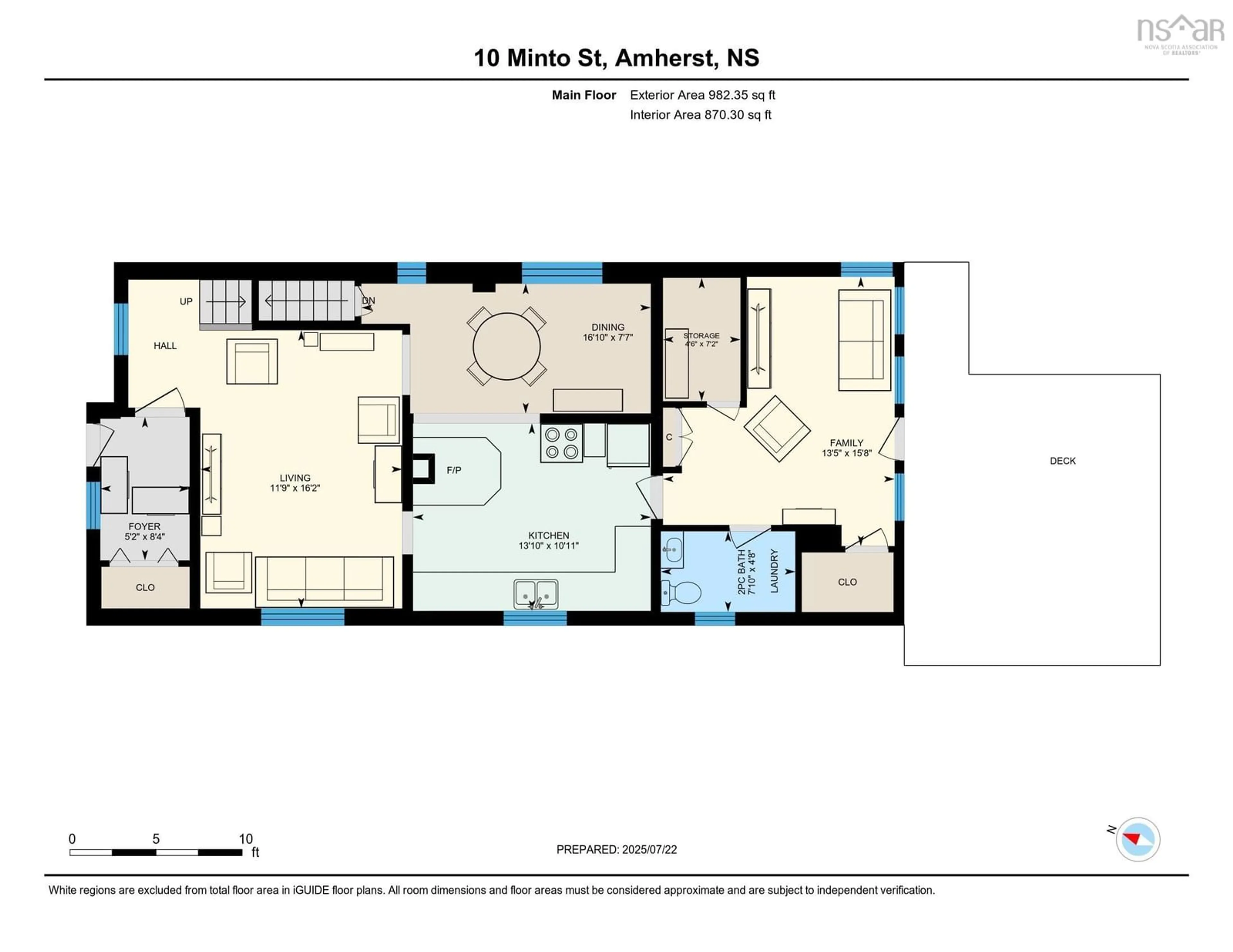 Floor plan for 10 Minto St, Amherst Nova Scotia B4H 1H2
