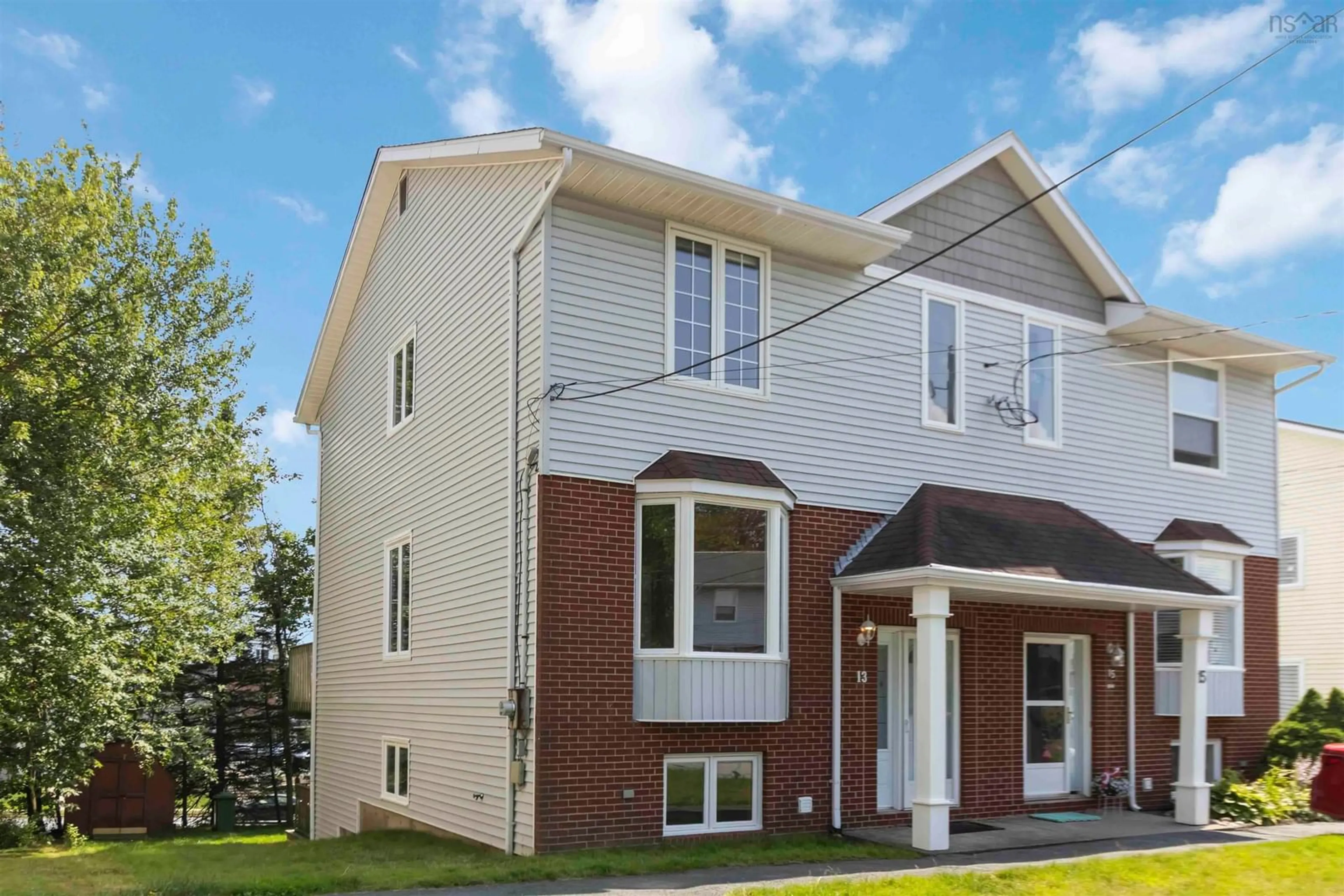 Home with vinyl exterior material, street for 13 Collins Grove, Dartmouth Nova Scotia B2W 4G3