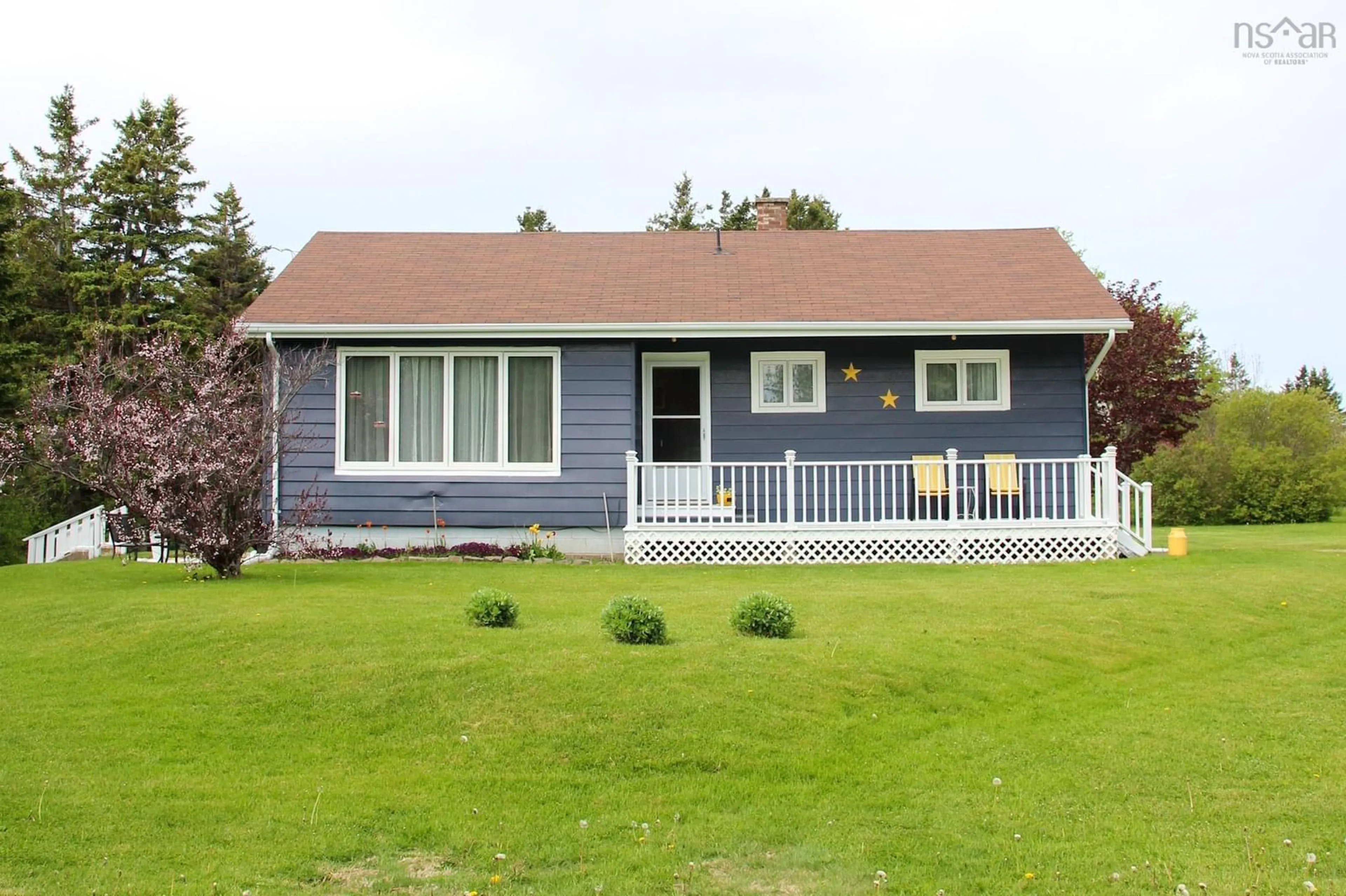 Home with vinyl exterior material, street for 5147 Highway 19 Hwy, Judique Nova Scotia B0E 1P0