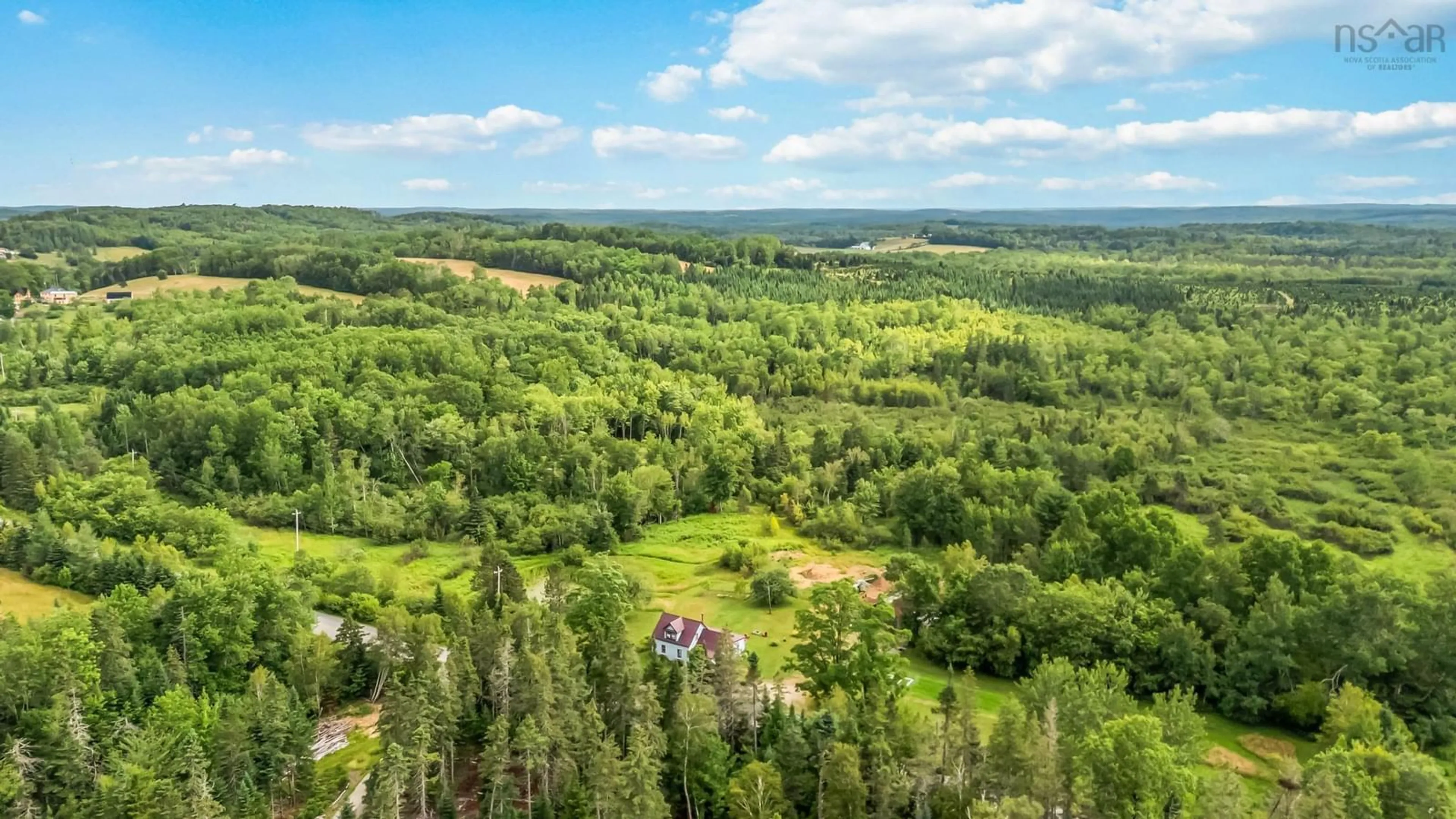 A pic from outside/outdoor area/front of a property/back of a property/a pic from drone, forest/trees view for 746 Ramey Rd, Barss Corner Nova Scotia B0R 1A0