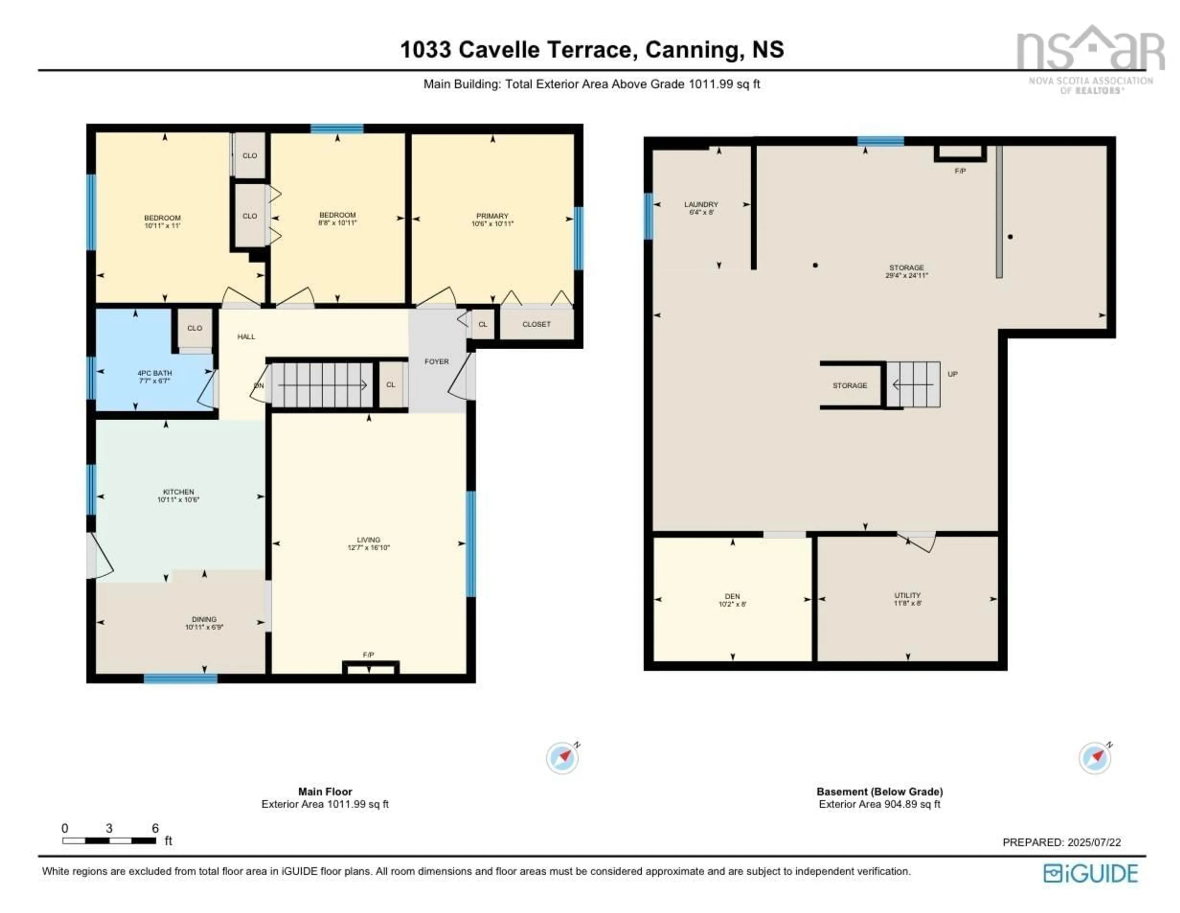 Floor plan for 1033 Cavelle Terr, Canning Nova Scotia B0P 1H0