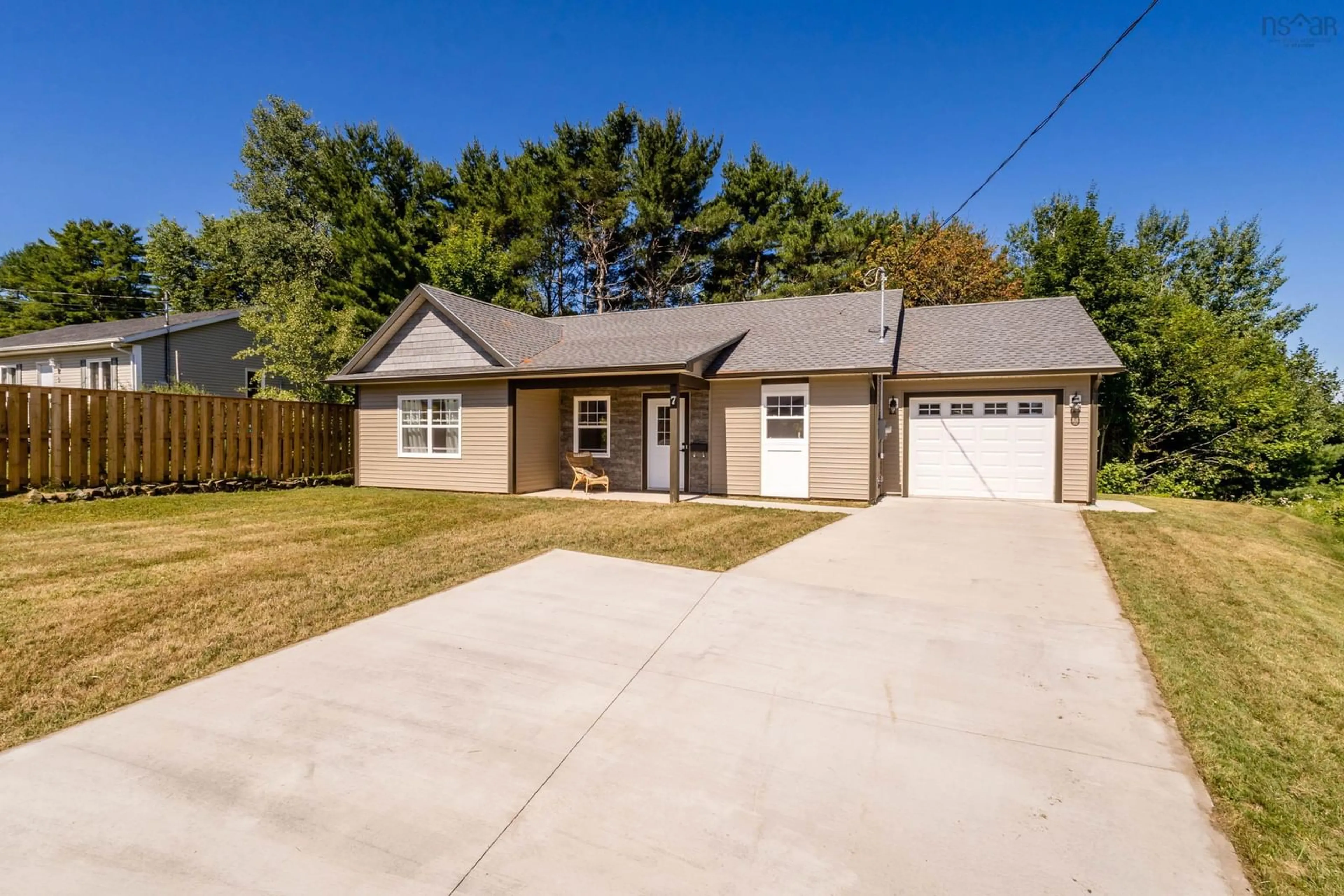 Home with vinyl exterior material, street for 7 Daphne Crt, New Minas Nova Scotia B4N 5J9