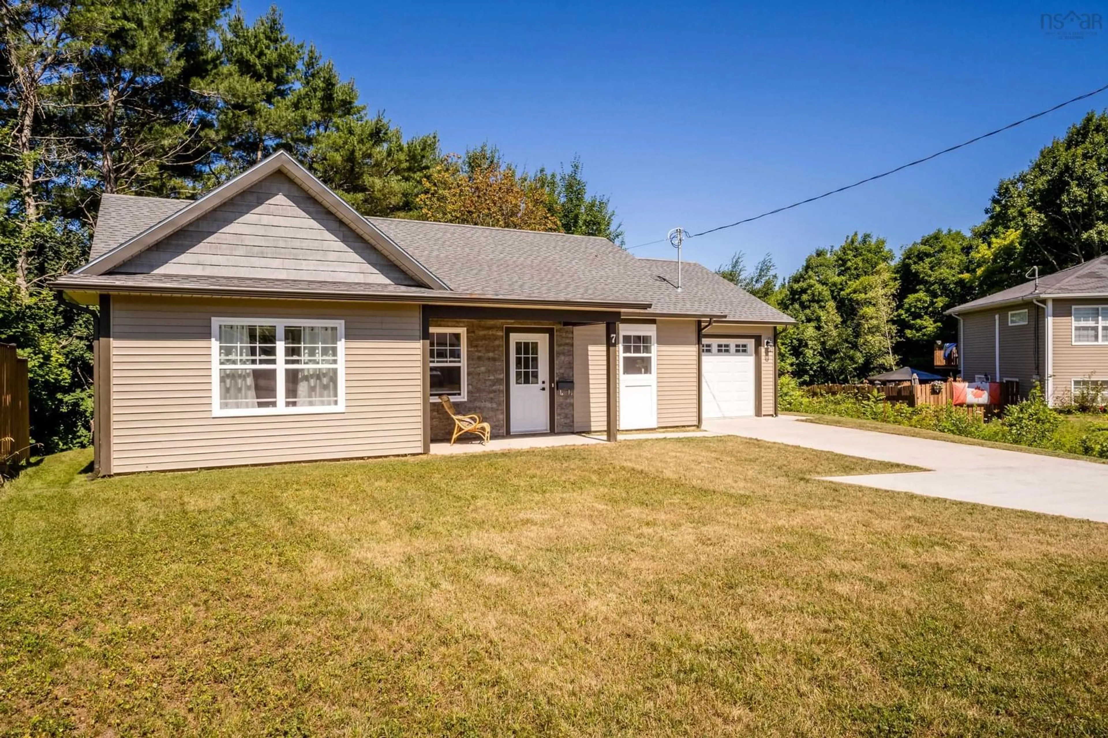 Home with vinyl exterior material, street for 7 Daphne Crt, New Minas Nova Scotia B4N 5J9