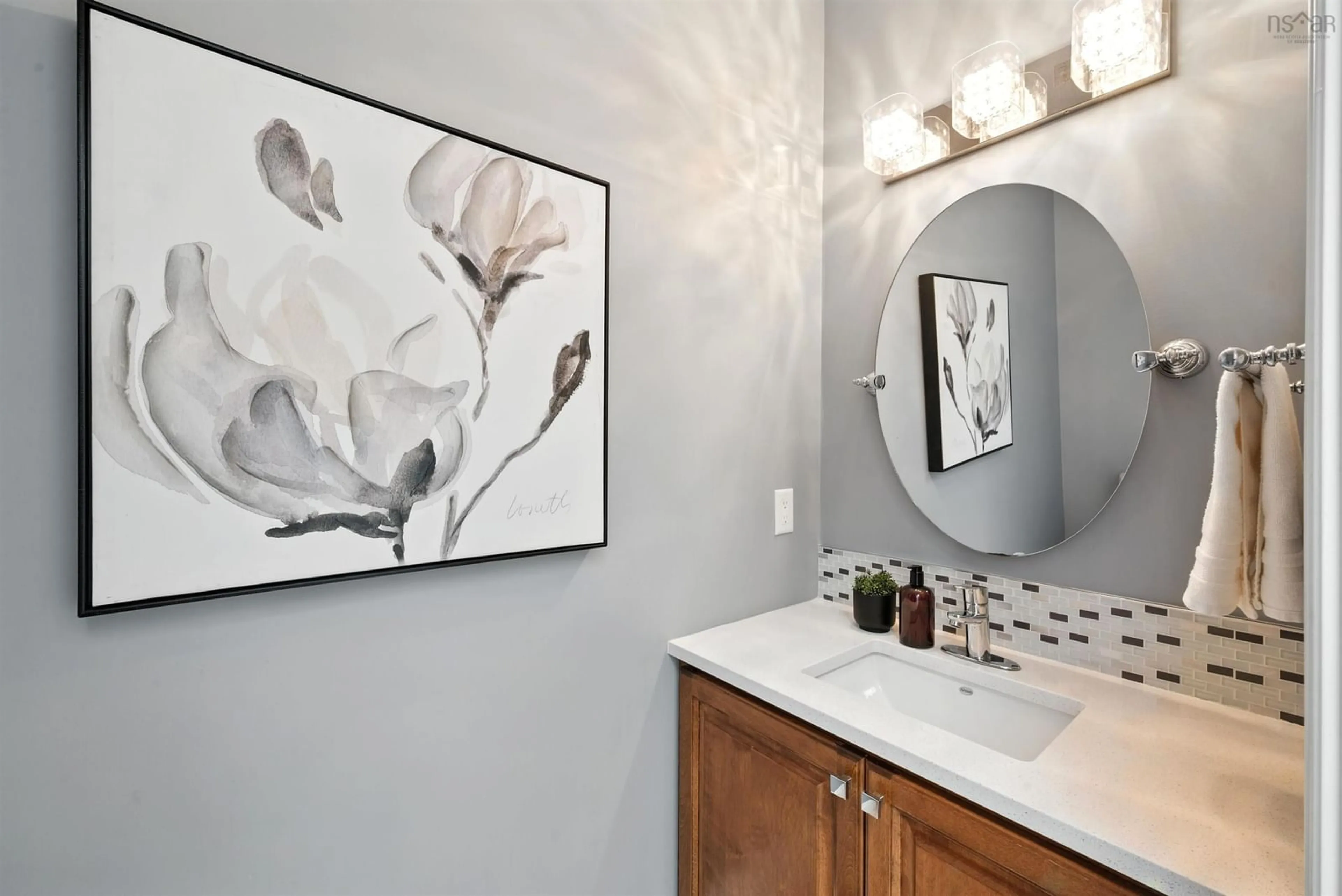 Contemporary bathroom, ceramic/tile floor for 426 Southgate Dr, Bedford Nova Scotia B4A 4L8