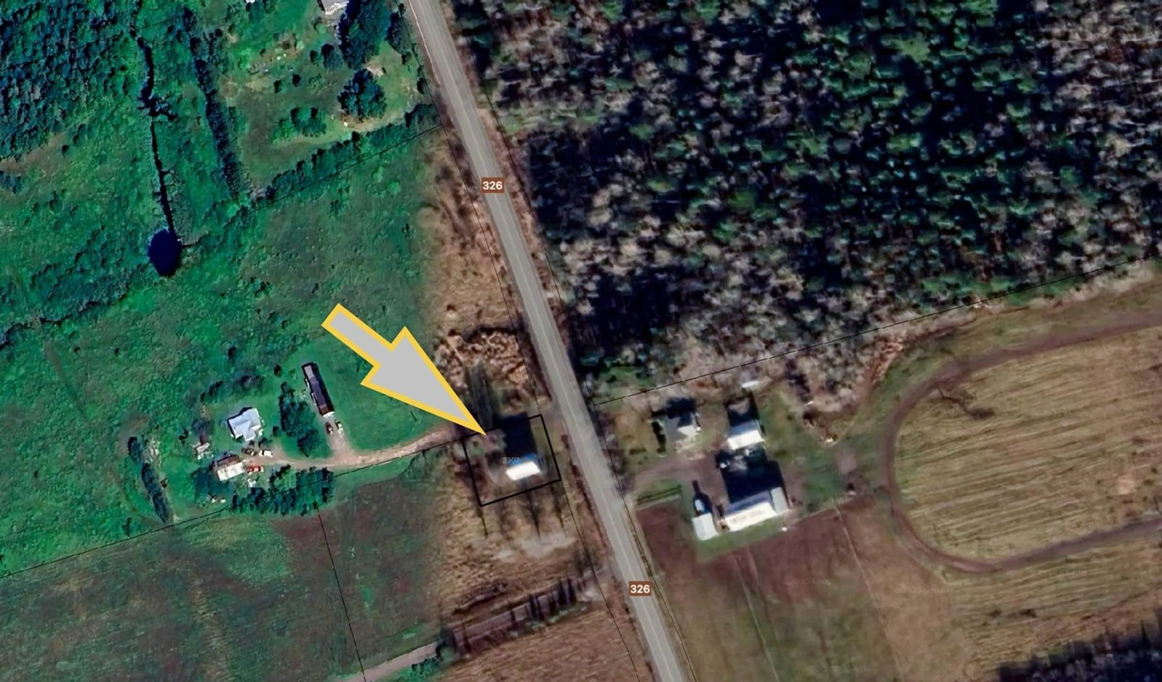 A pic from outside/outdoor area/front of a property/back of a property/a pic from drone, building for 2907 Highway 326, Denmark Nova Scotia B0K 1V0