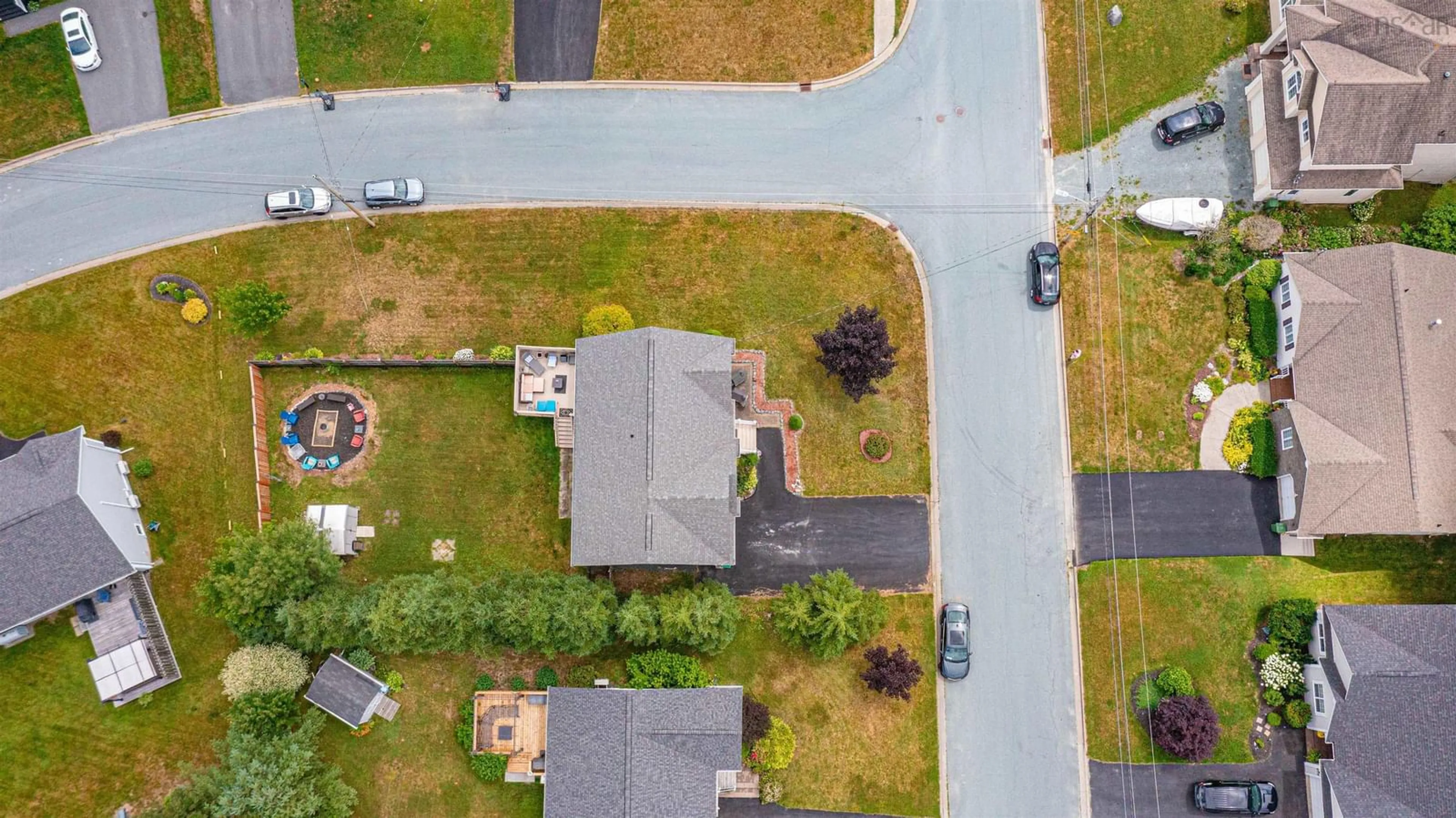 A pic from outside/outdoor area/front of a property/back of a property/a pic from drone, street for 455 Springfield Lake Rd, Middle Sackville Nova Scotia B4E 3K3