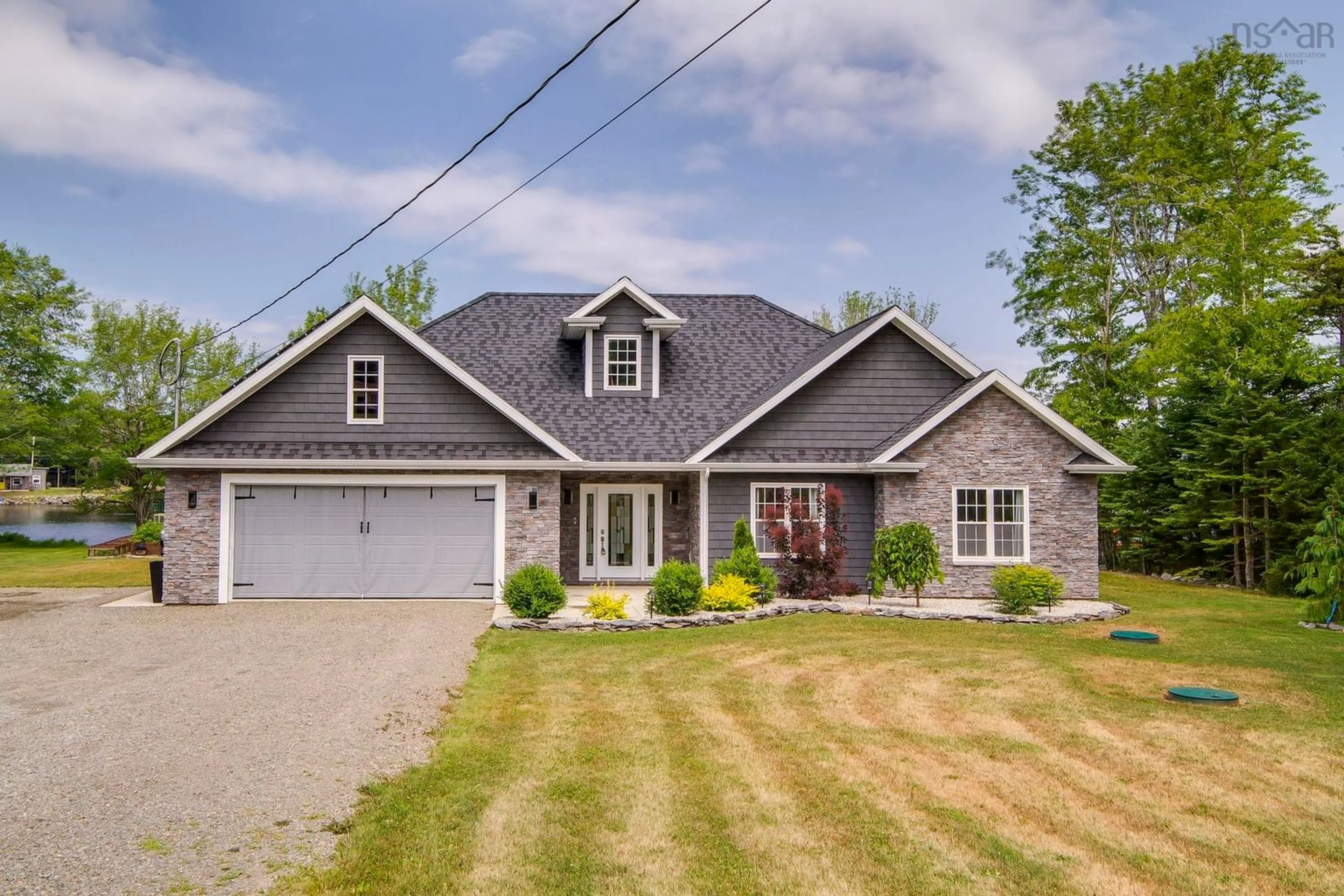 Home with vinyl exterior material, street for 405 Townshipline Rd, Ohio Nova Scotia B0W 3T0