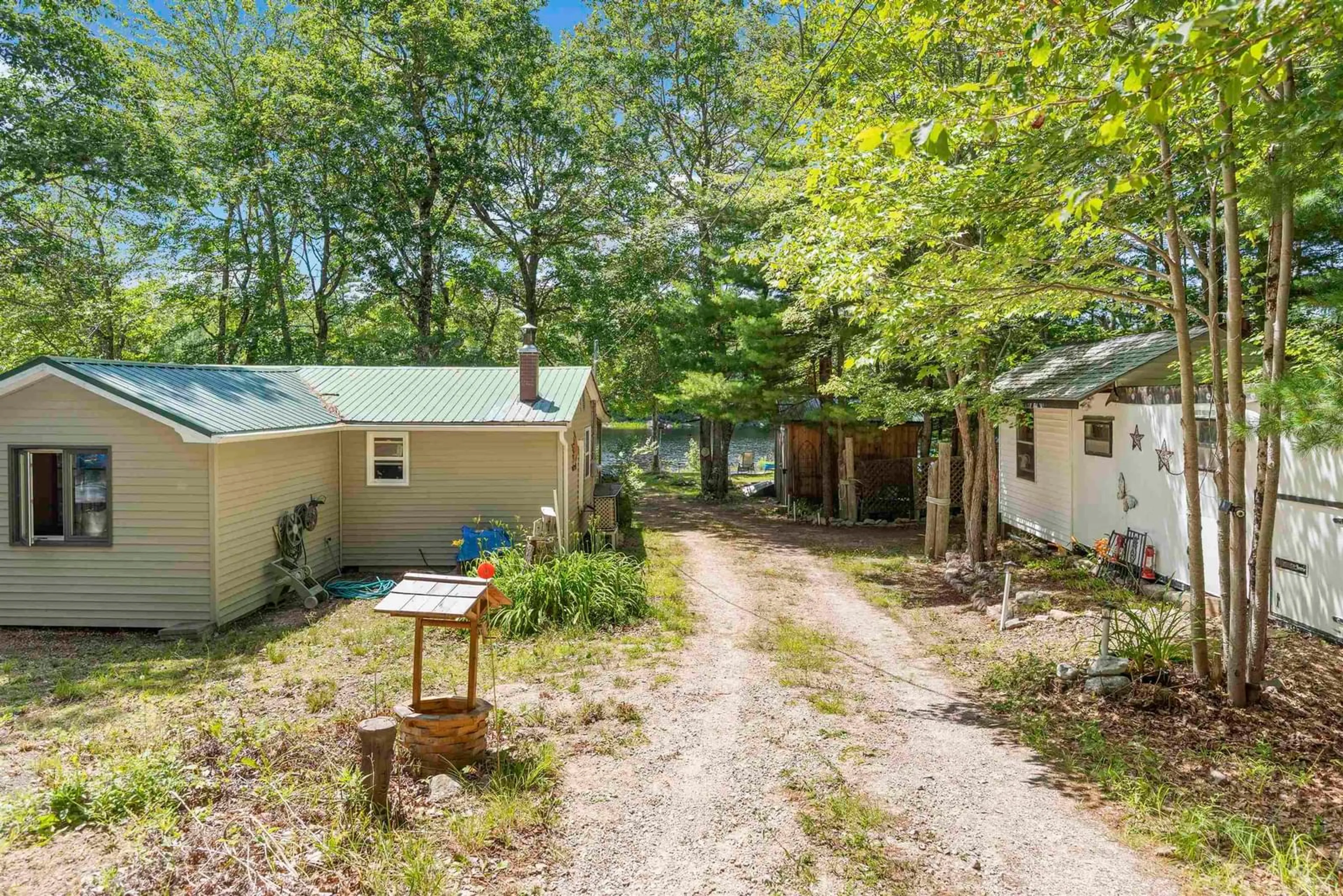 A pic from outside/outdoor area/front of a property/back of a property/a pic from drone, forest/trees view for 51 Beaver Bank Dr, Forties Nova Scotia B0J 2M0