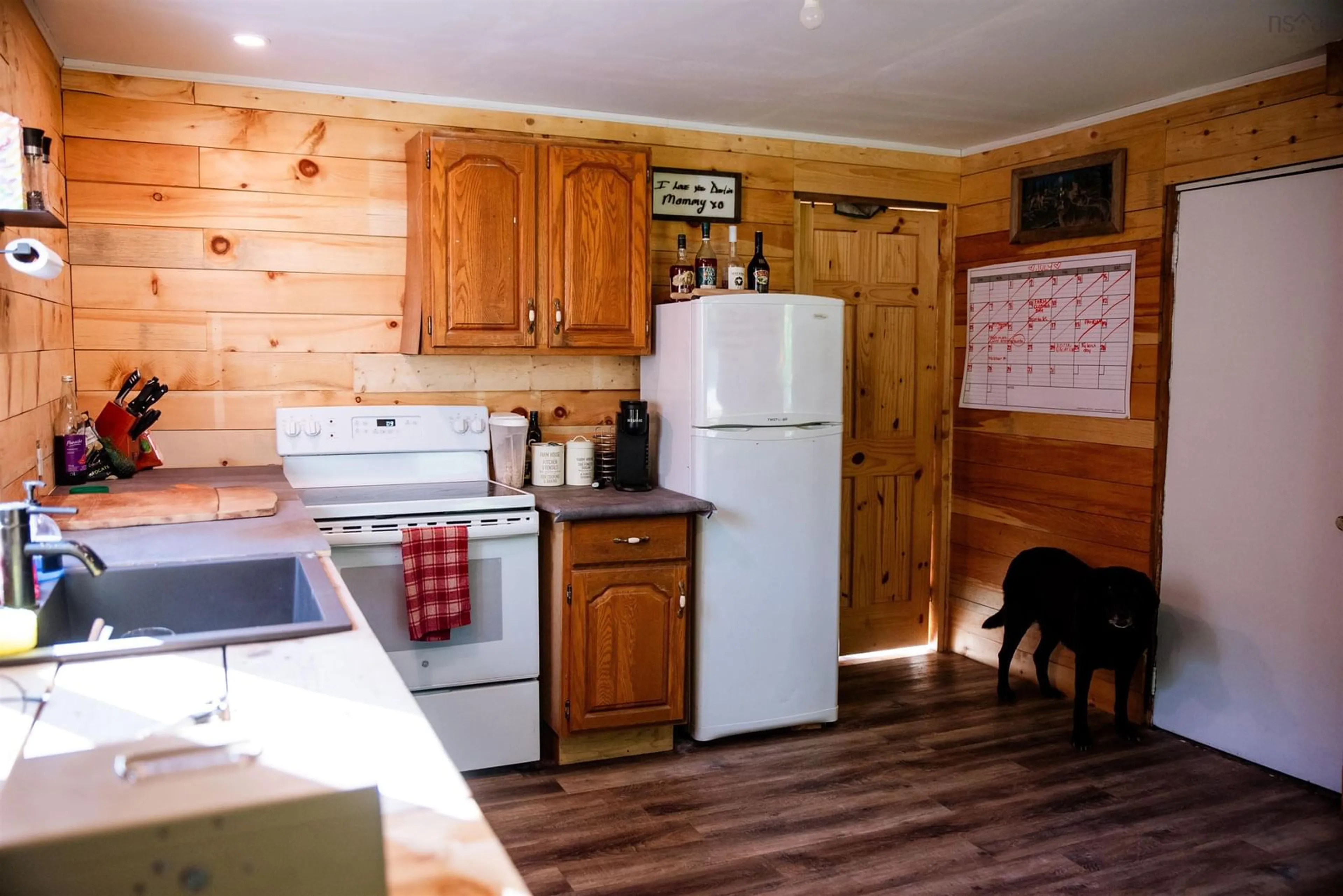 Standard kitchen, wood/laminate floor for 1428 Coldstream Rd, Coldstream Nova Scotia B0N 2J0