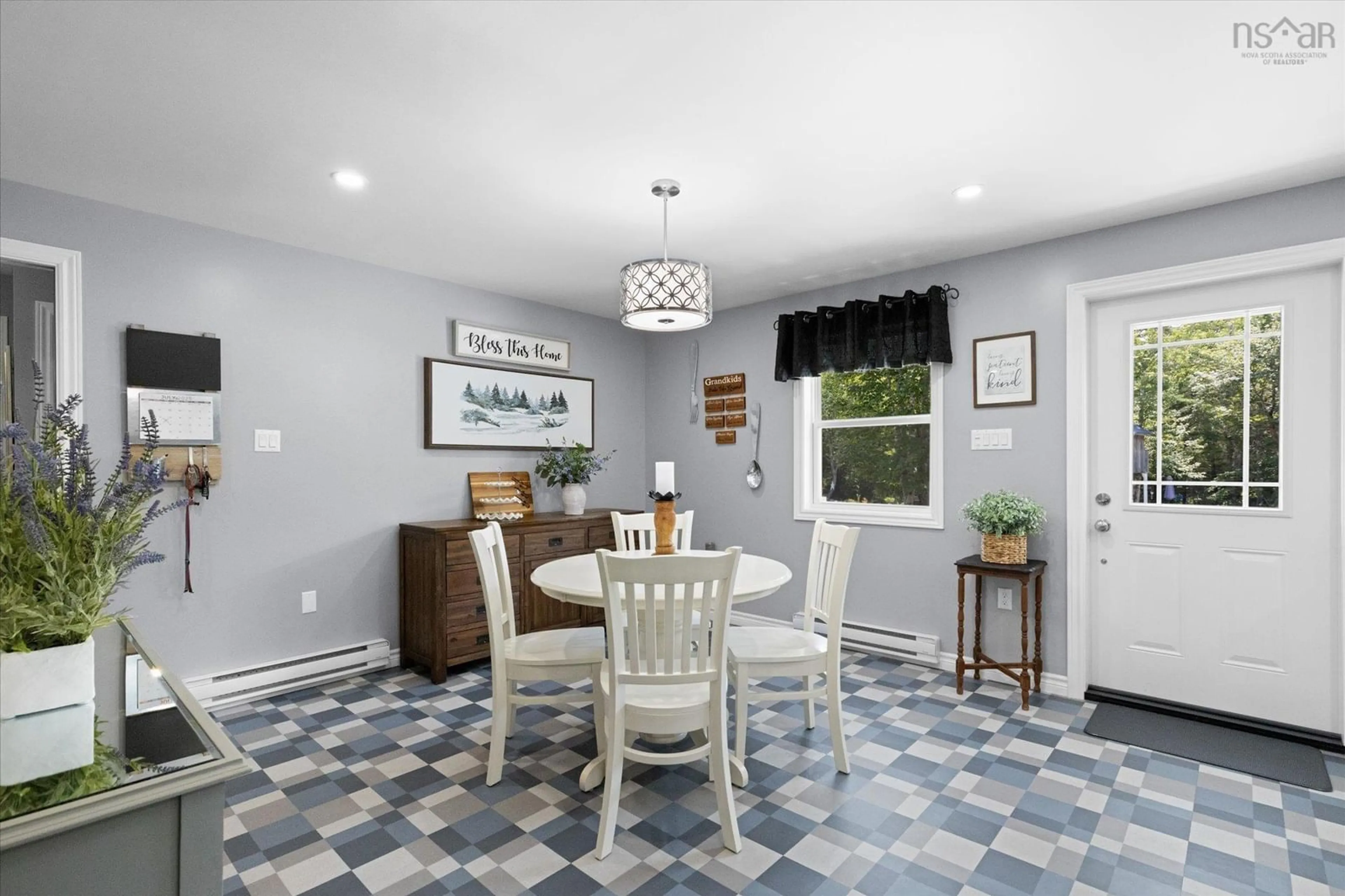 Dining room, ceramic/tile floor for 10568 Upper Clyde Rd, Welshtown Nova Scotia B0T 1W0