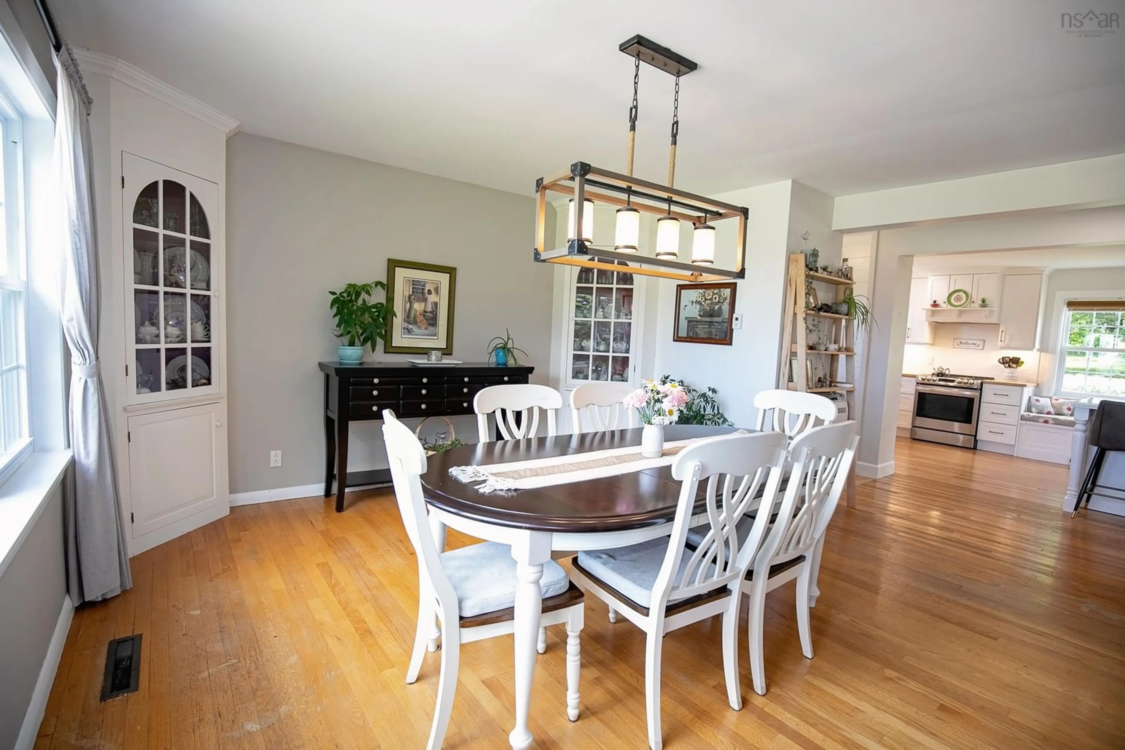 Dining room, wood/laminate floor for 212 Victoria St, Amherst Nova Scotia B4H 1Y9