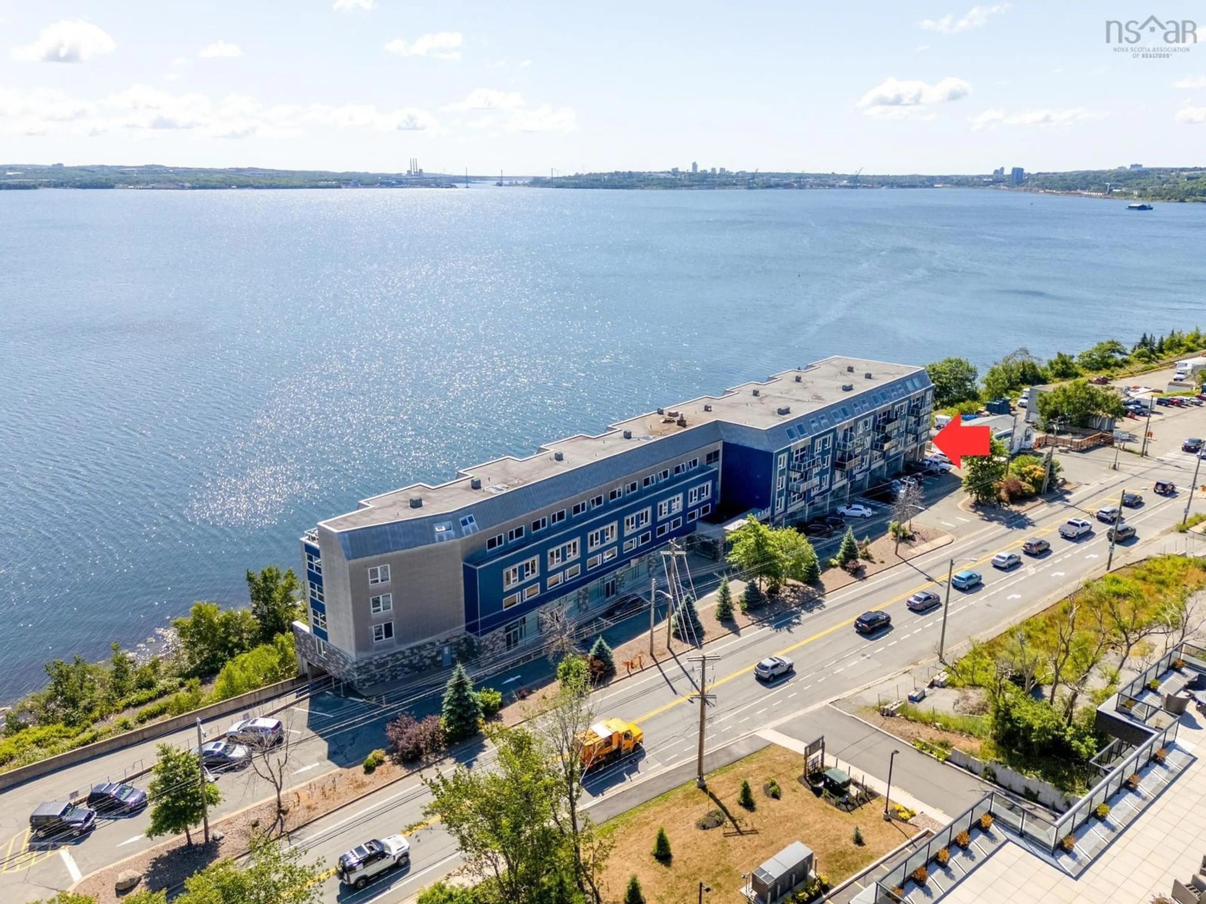 A pic from outside/outdoor area/front of a property/back of a property/a pic from drone, water/lake/river/ocean view for 647 Bedford Hwy #209, Bedford Nova Scotia B3M 0A5