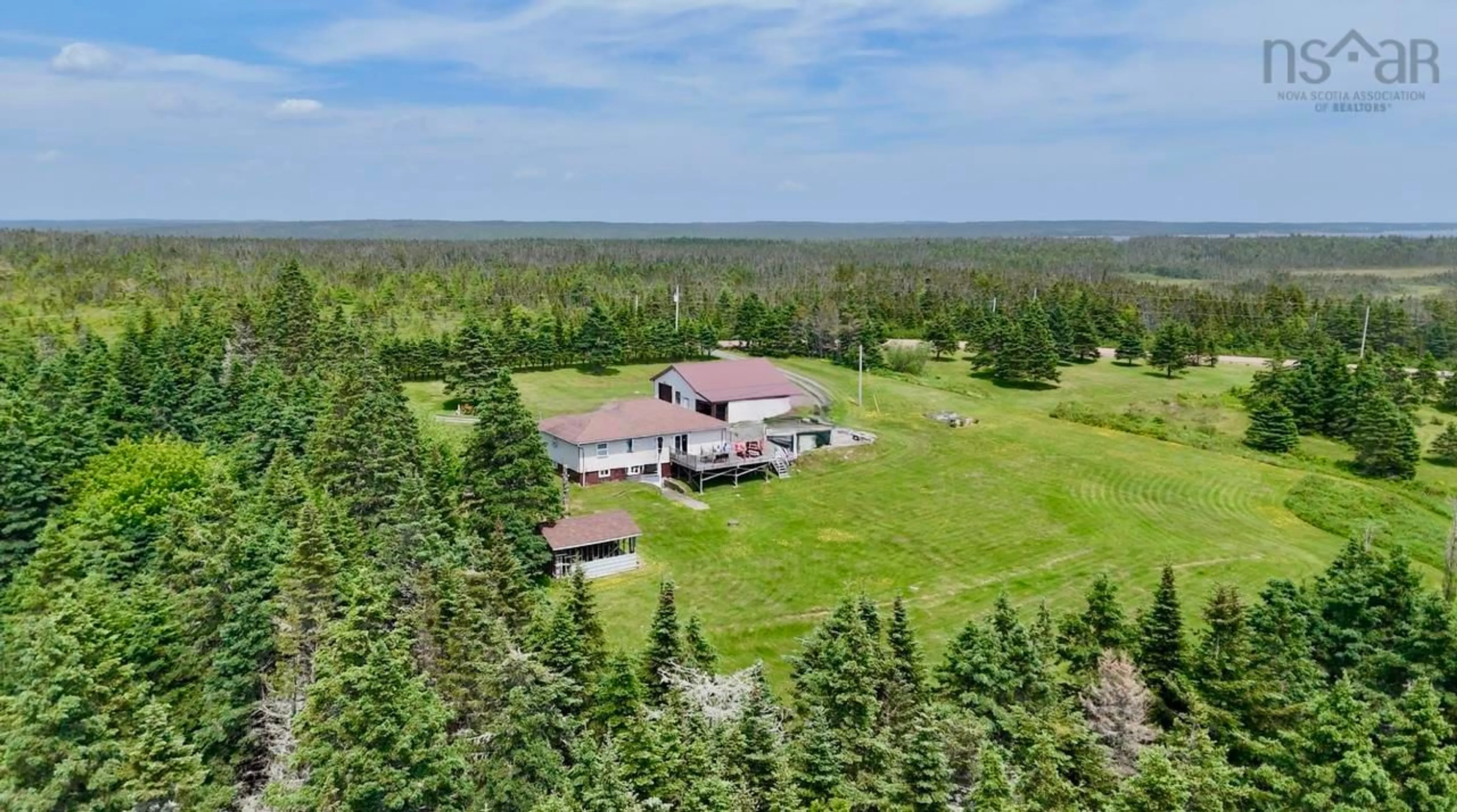 A pic from outside/outdoor area/front of a property/back of a property/a pic from drone, unknown for 610 Little Liscomb Road, Little Liscomb Nova Scotia B0J 2A0