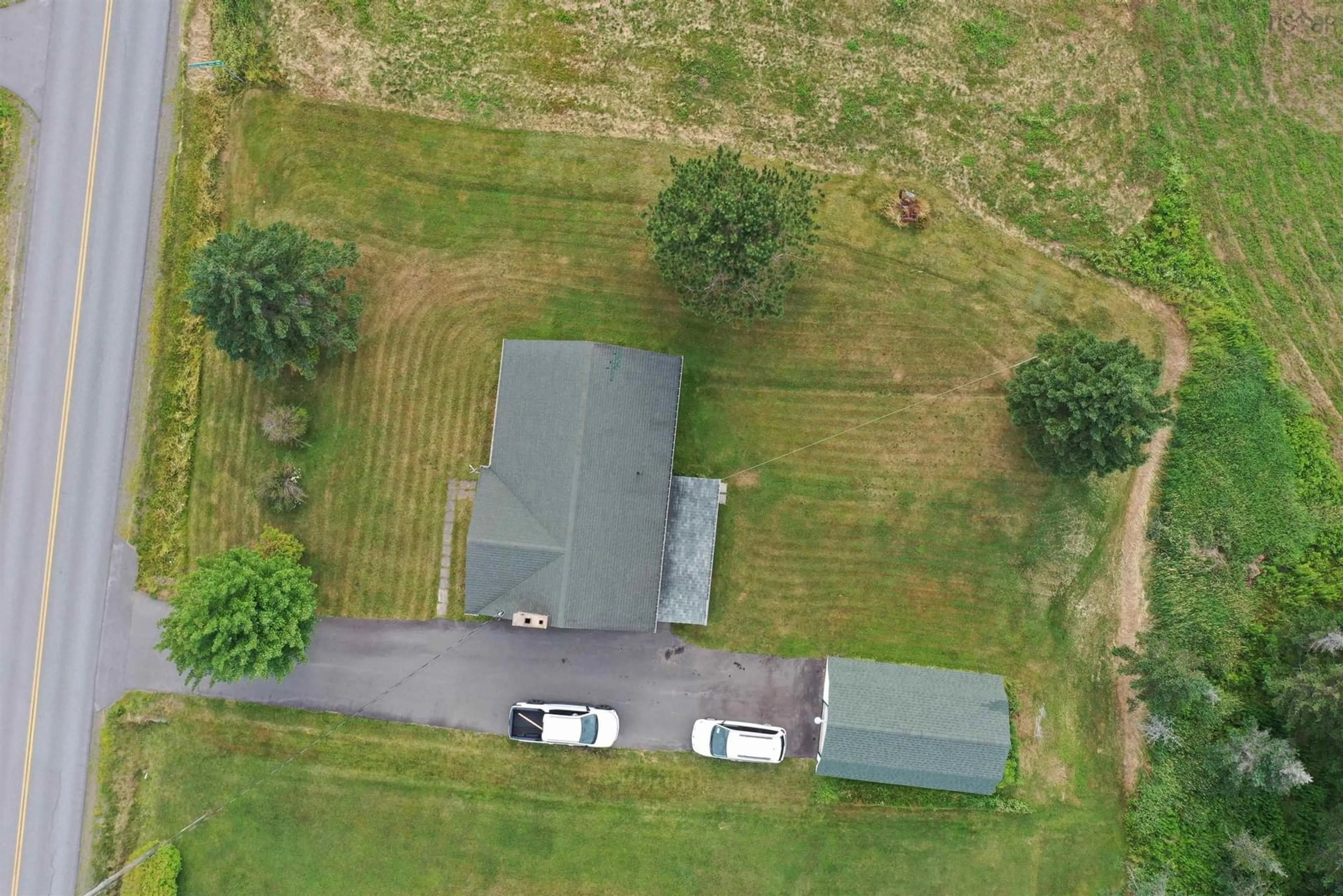 A pic from outside/outdoor area/front of a property/back of a property/a pic from drone, unknown for 140 Green Hill Rd, Alma Nova Scotia B0K 2A0