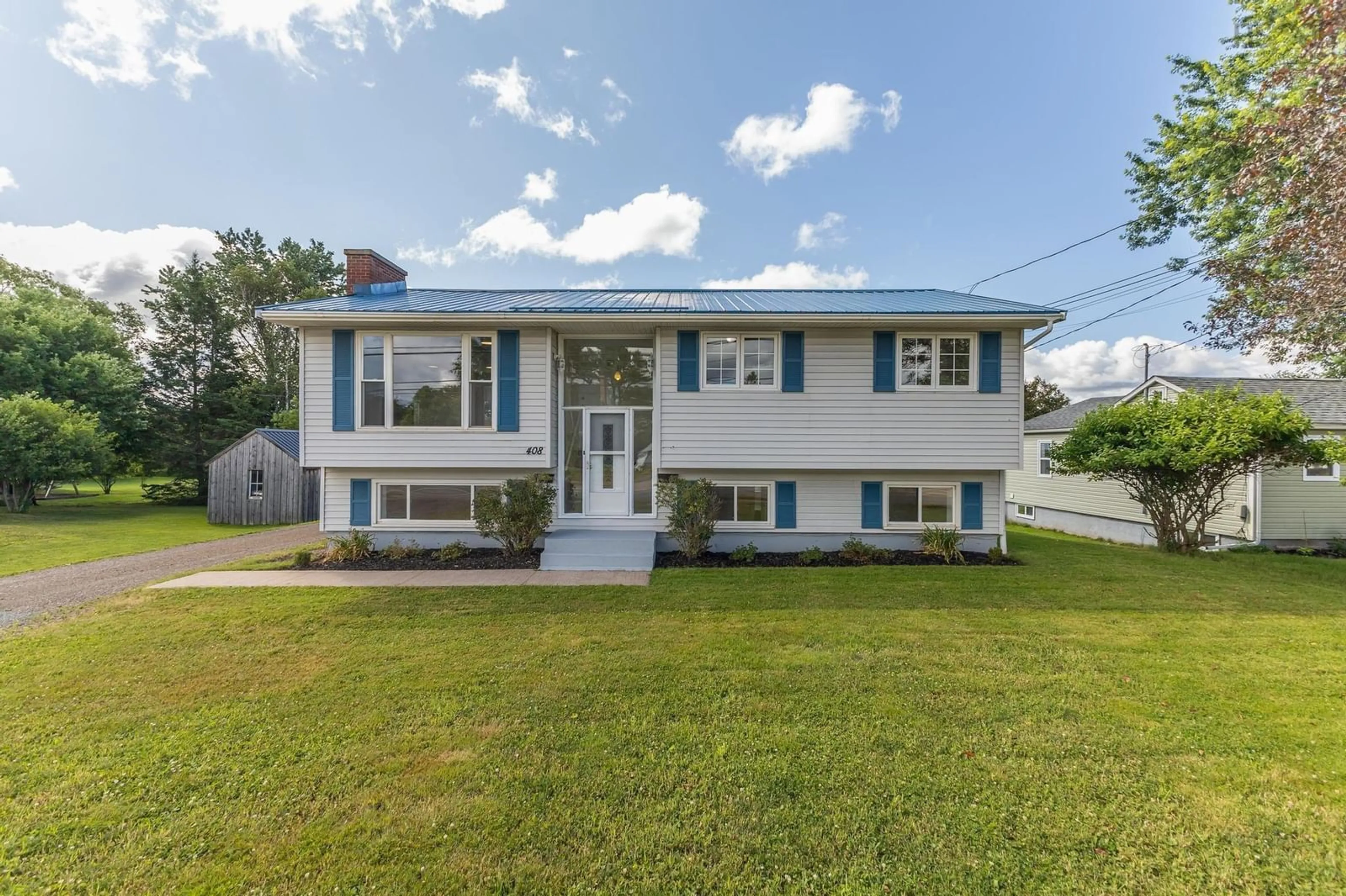 Home with vinyl exterior material, street for 408 Pictou Rd, Truro Nova Scotia B2N 2T7