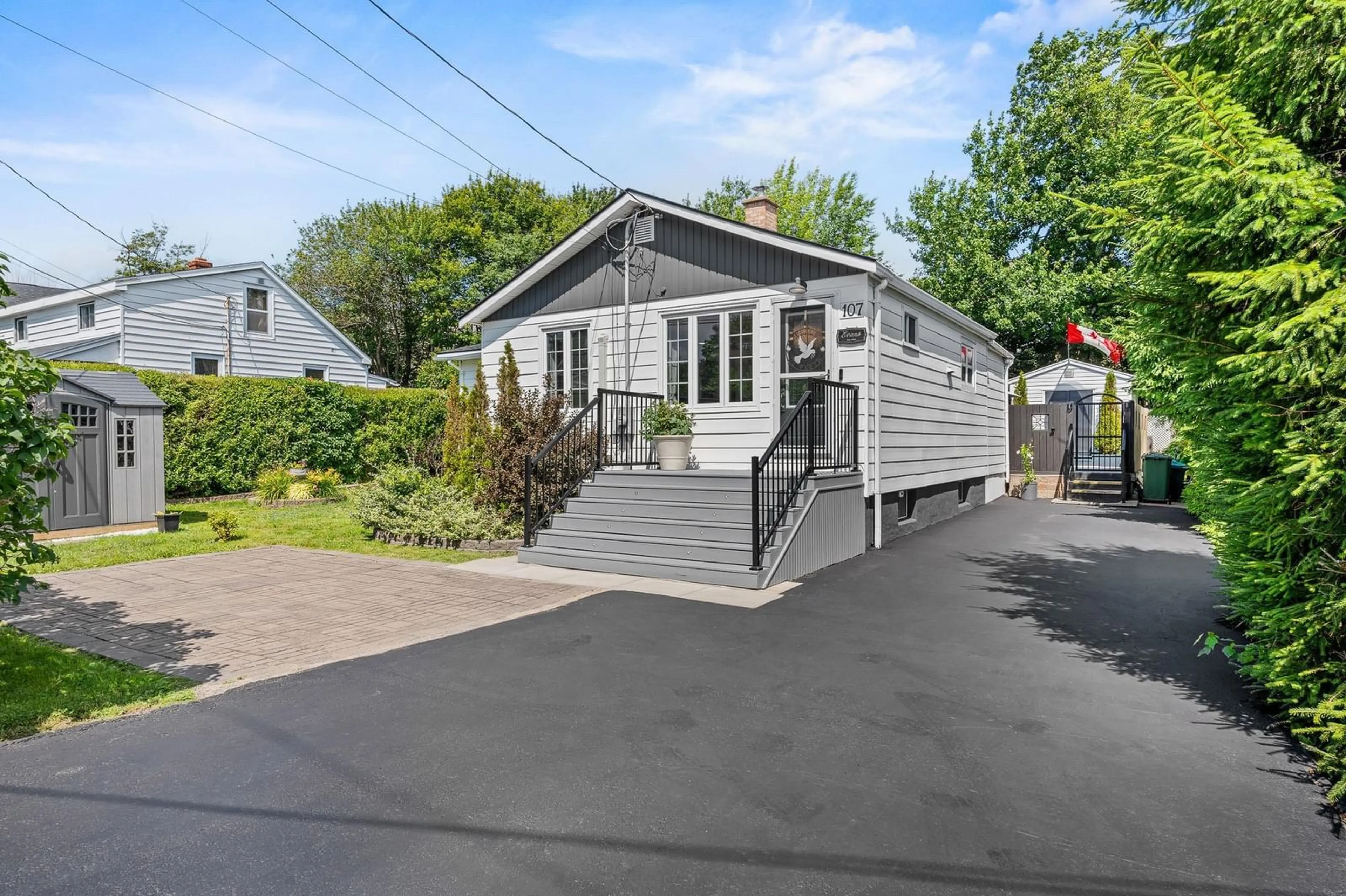 Home with vinyl exterior material, street for 107 Rosedale Ave, Halifax Nova Scotia B3N 2J6