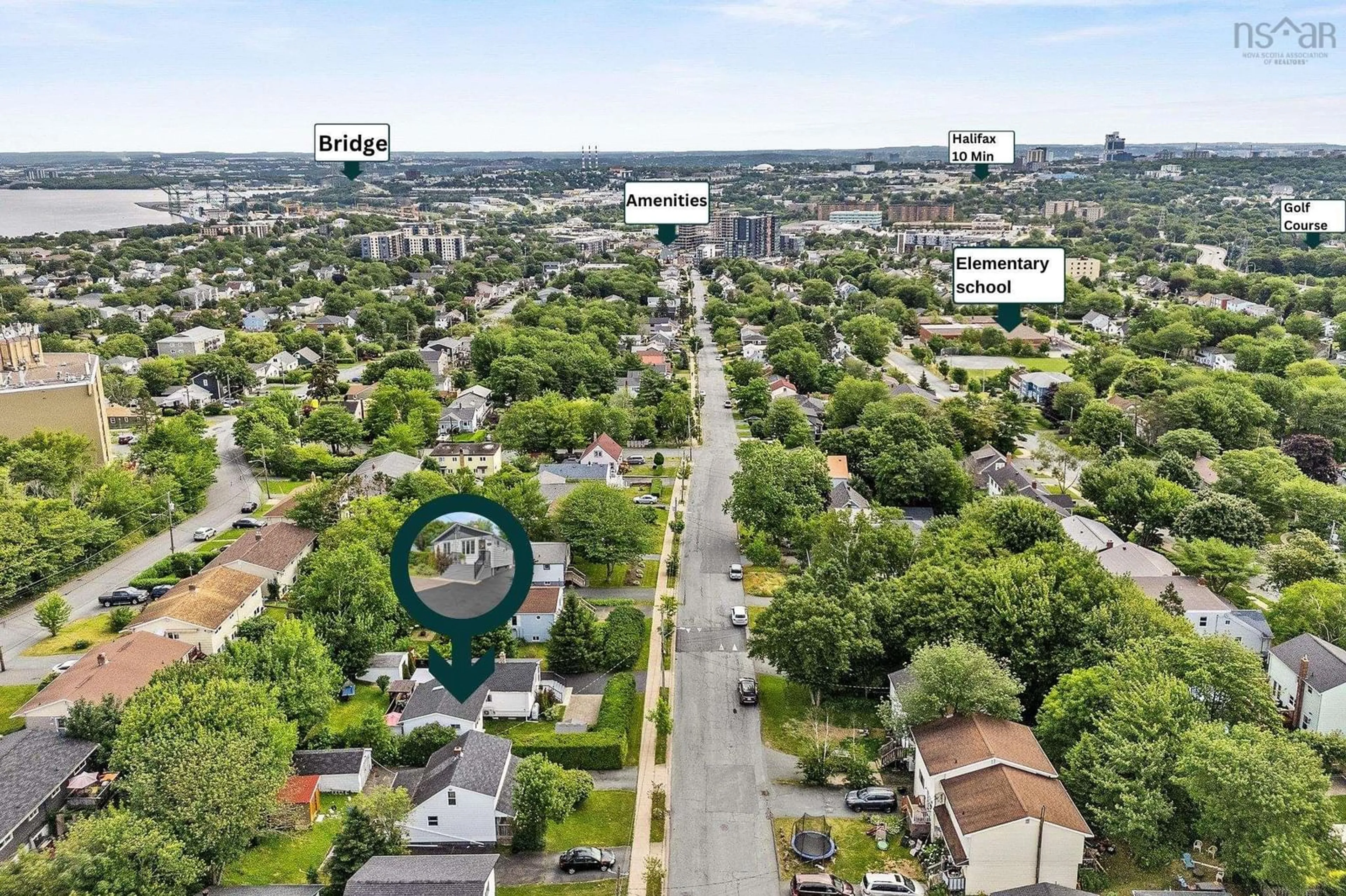 A pic from outside/outdoor area/front of a property/back of a property/a pic from drone, street for 107 Rosedale Ave, Halifax Nova Scotia B3N 2J6
