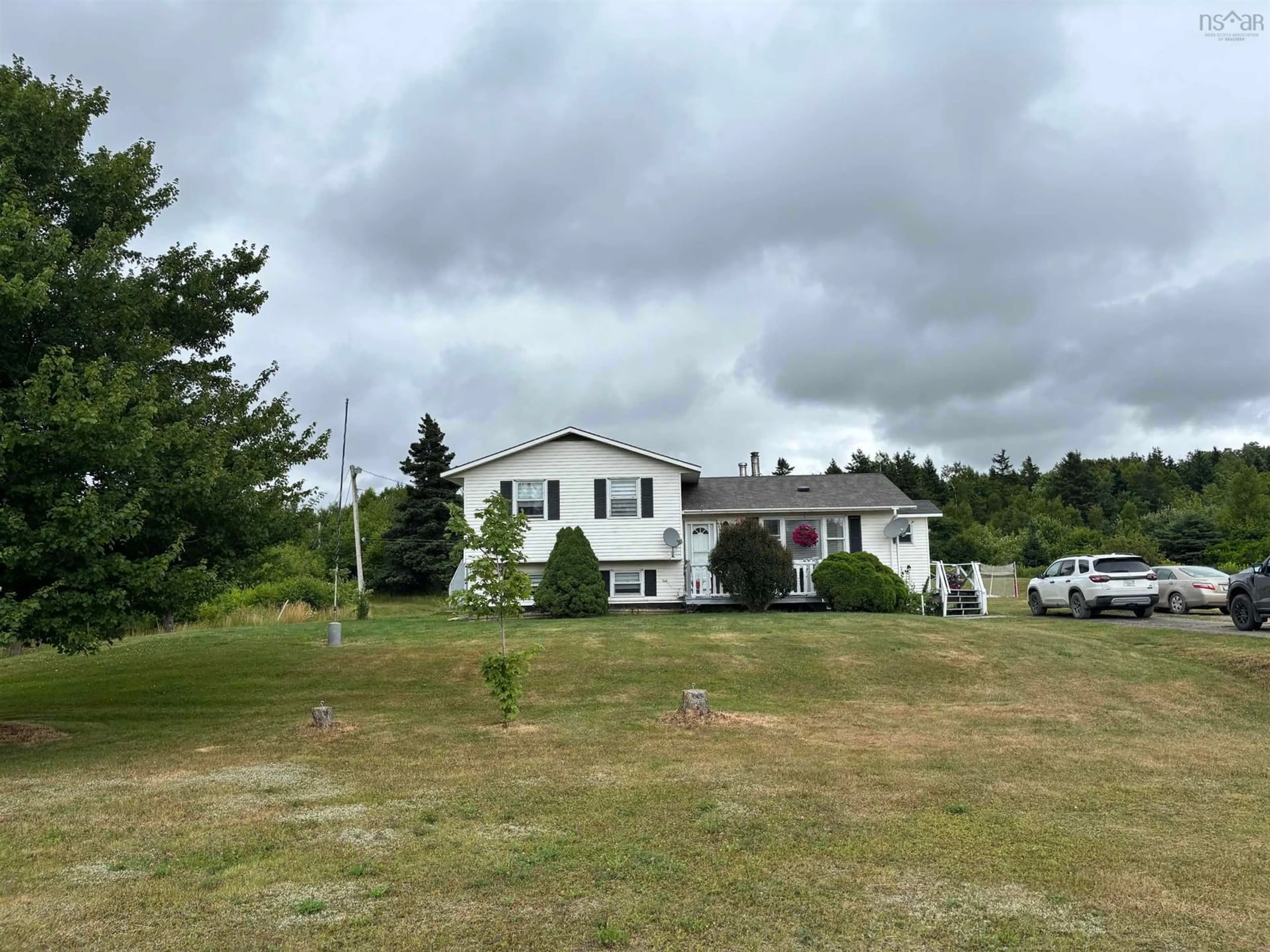 A pic from outside/outdoor area/front of a property/back of a property/a pic from drone, mountain view for 121 Pipers Lane, Inverside Nova Scotia B0E 1N0