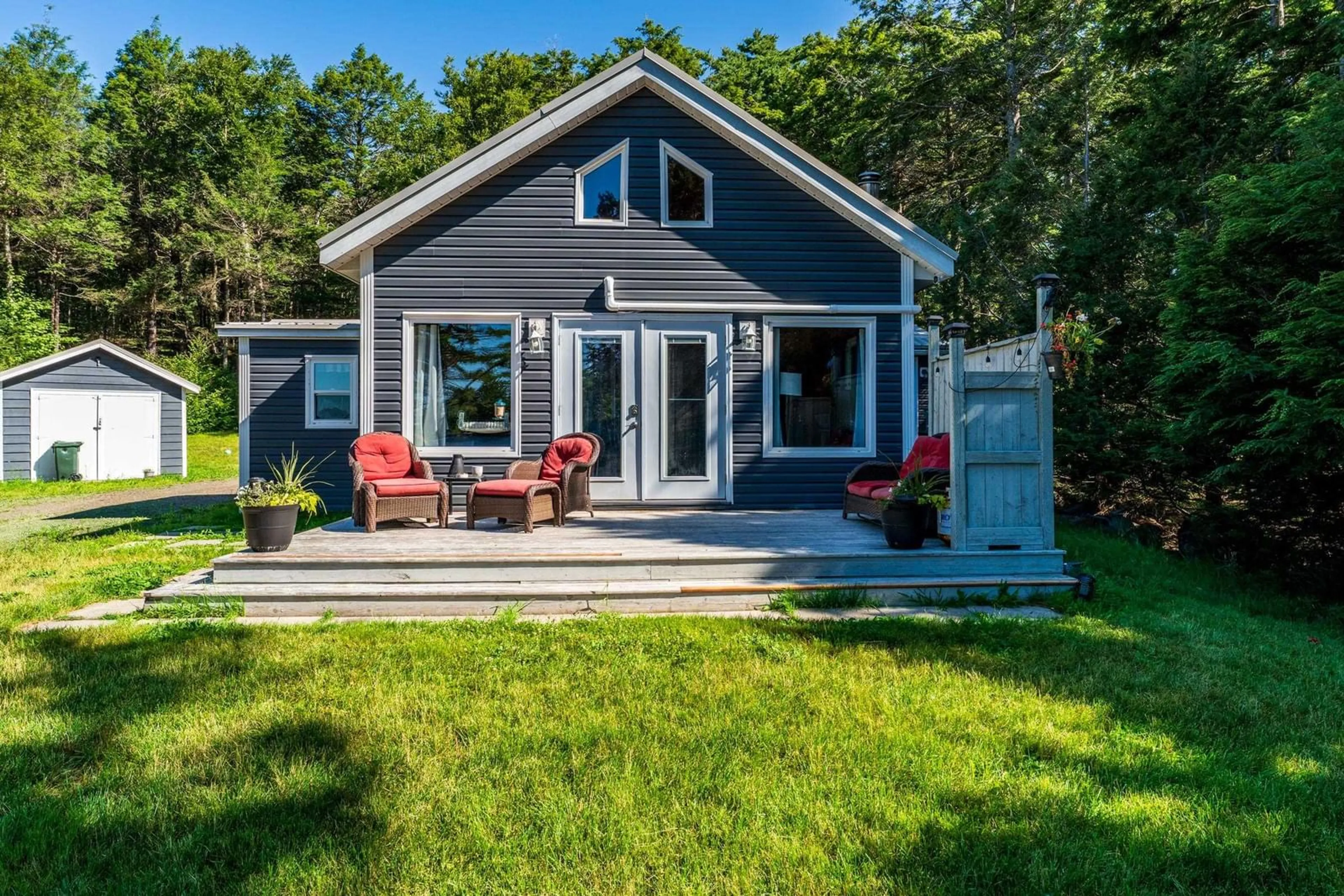 Home with vinyl exterior material, water/lake/river/ocean view for 412 Double Lake Road, North Range Nova Scotia B0W 1H0