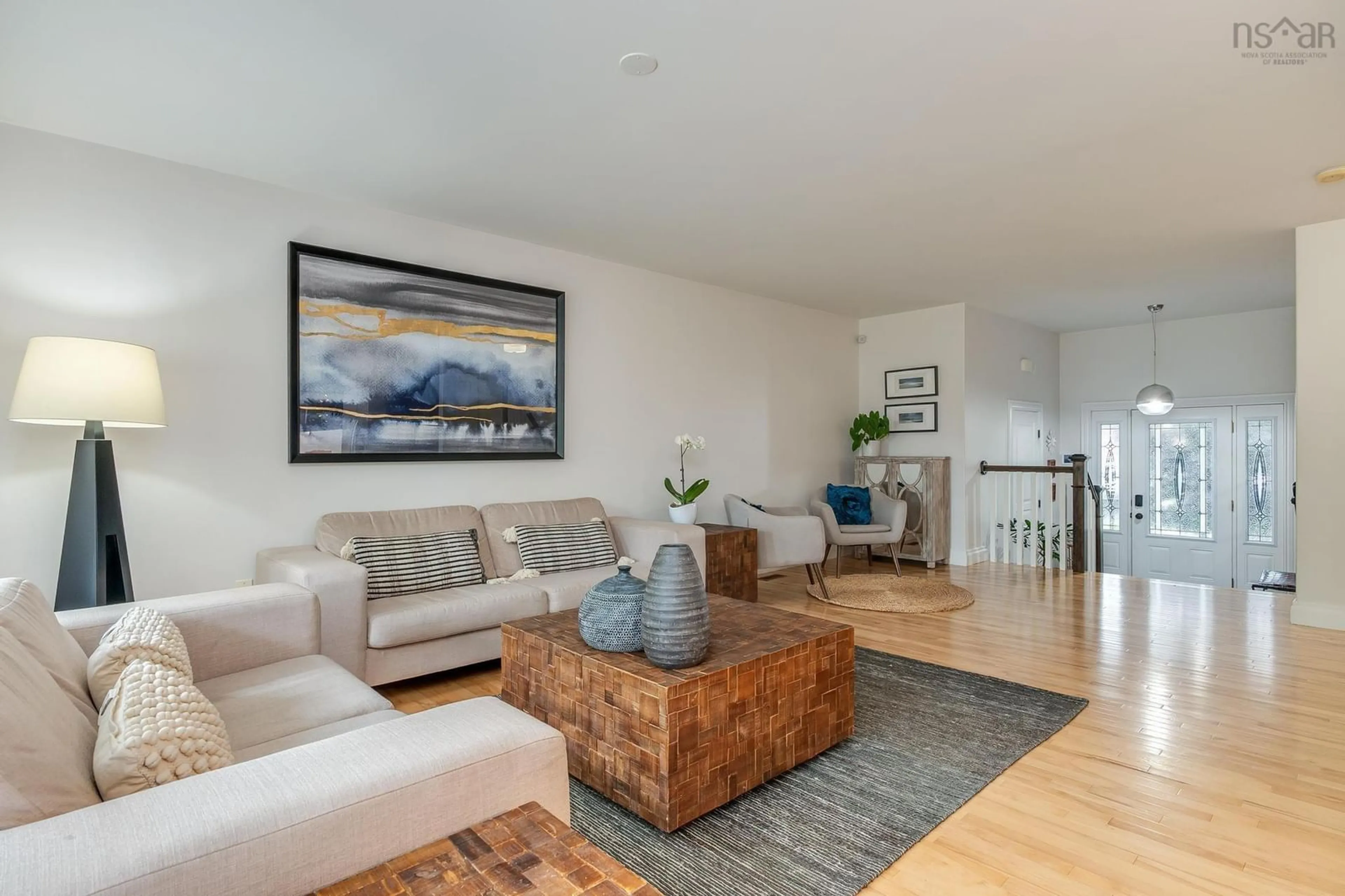 Living room with furniture, wood/laminate floor for 20 Haystead Ridge, Bedford Nova Scotia B4A 0B6