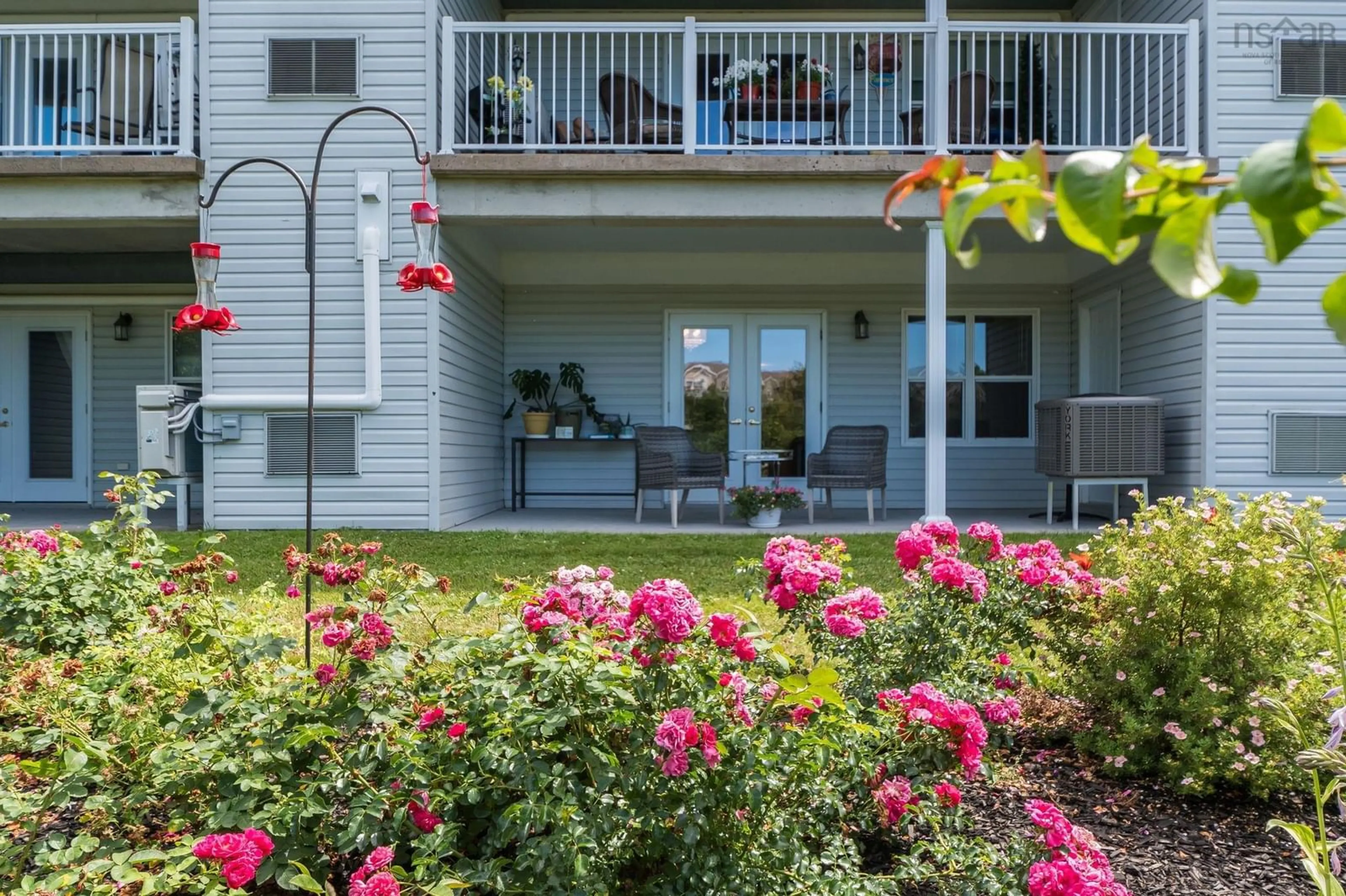 Patio, water/lake/river/ocean view for 42 Bigelow St #103, Wolfville Nova Scotia B4P 0A4
