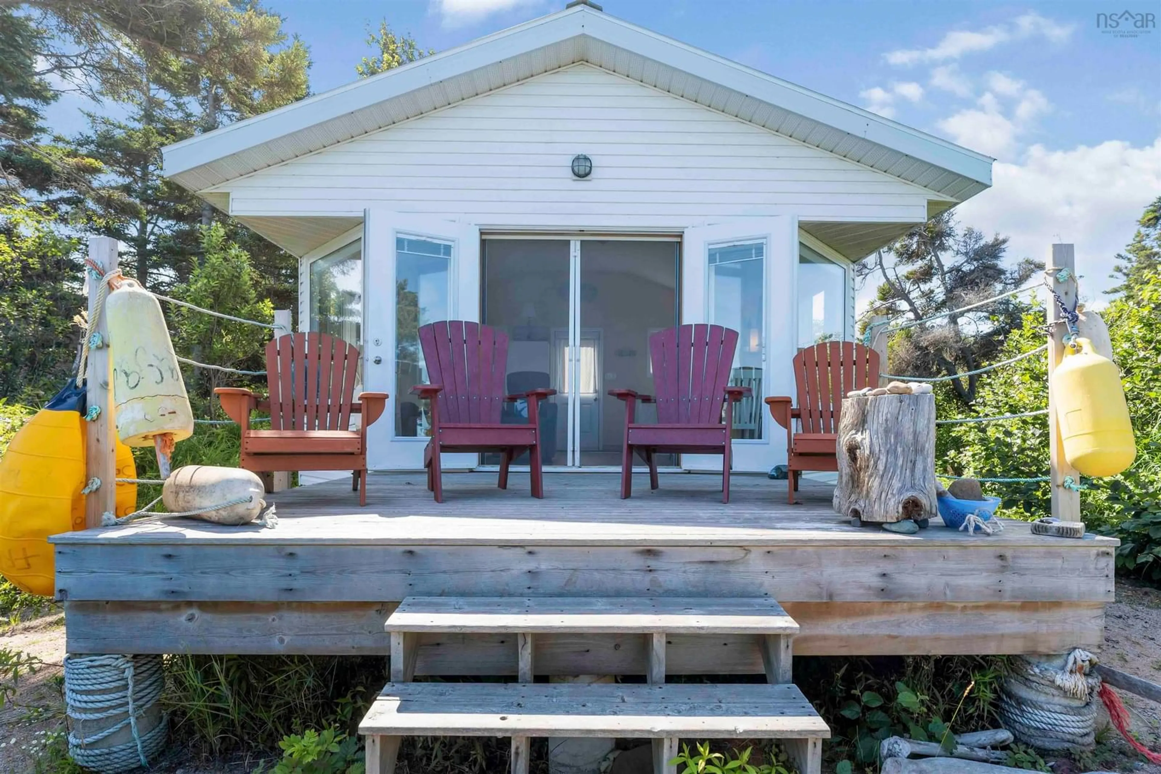 Patio, water/lake/river/ocean view for 51 Sunset Ave, Phinneys Cove Nova Scotia B0S 1L0