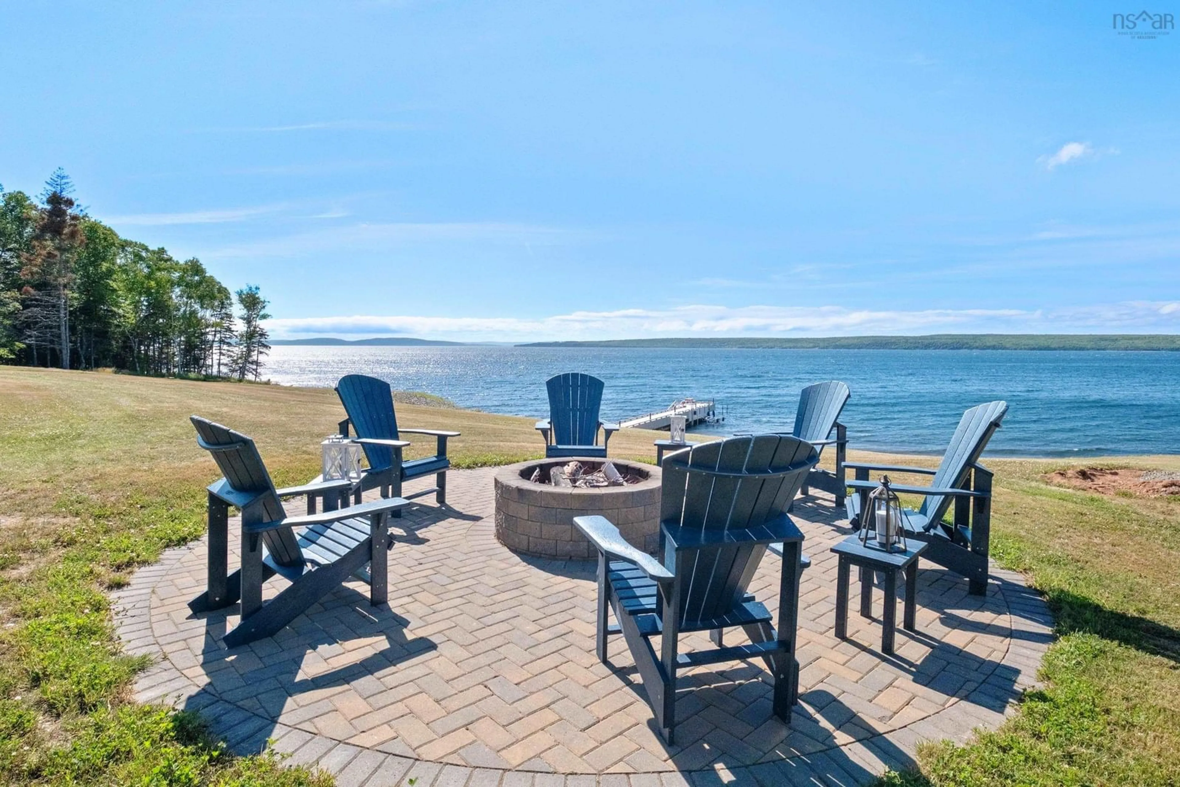 Patio, water/lake/river/ocean view for 5030 Grand Narrows Highway, Beaver Cove Nova Scotia B1T 1P1