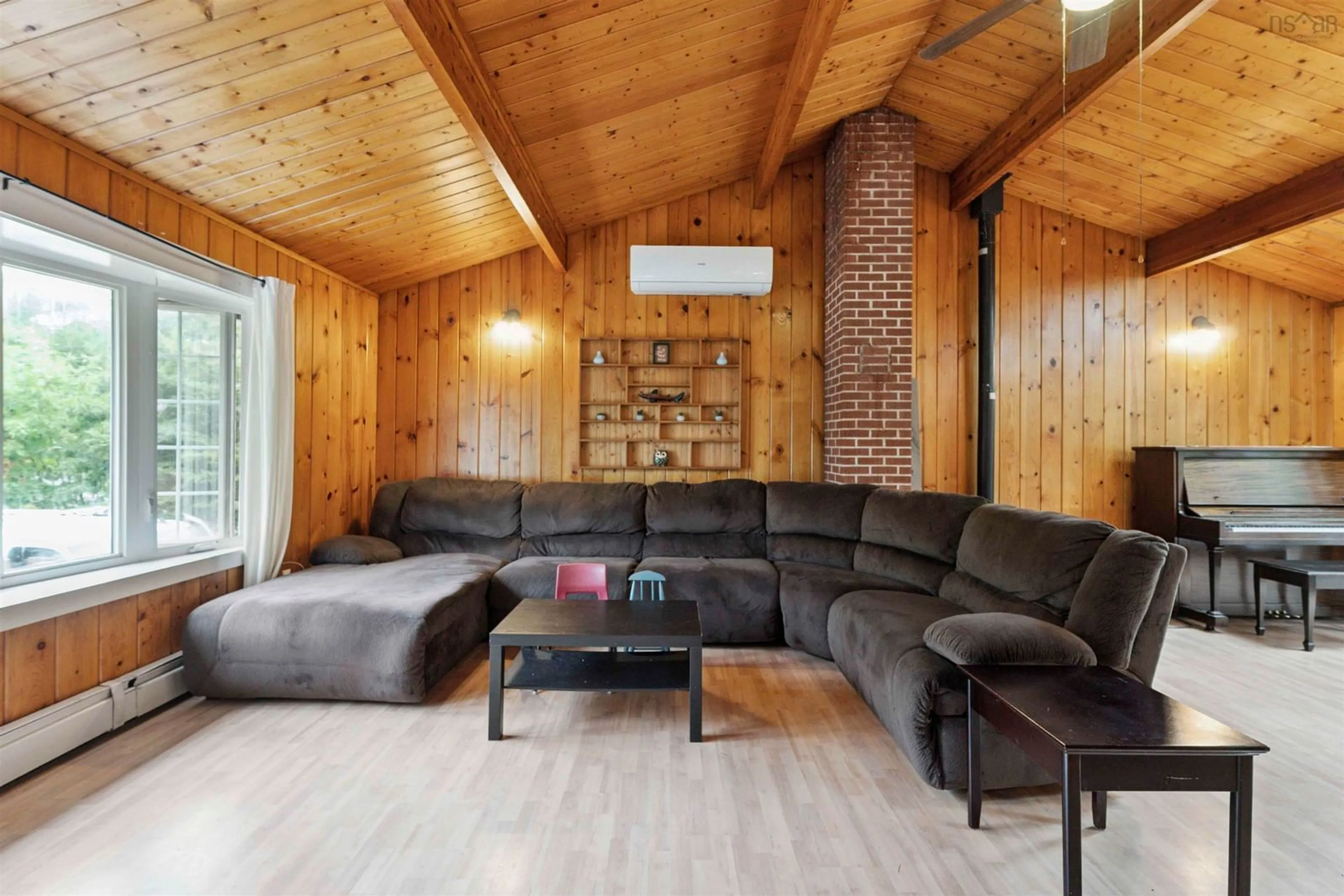 Living room with furniture, wood/laminate floor for 5 Minas Cres, New Minas Nova Scotia B4N 4H1