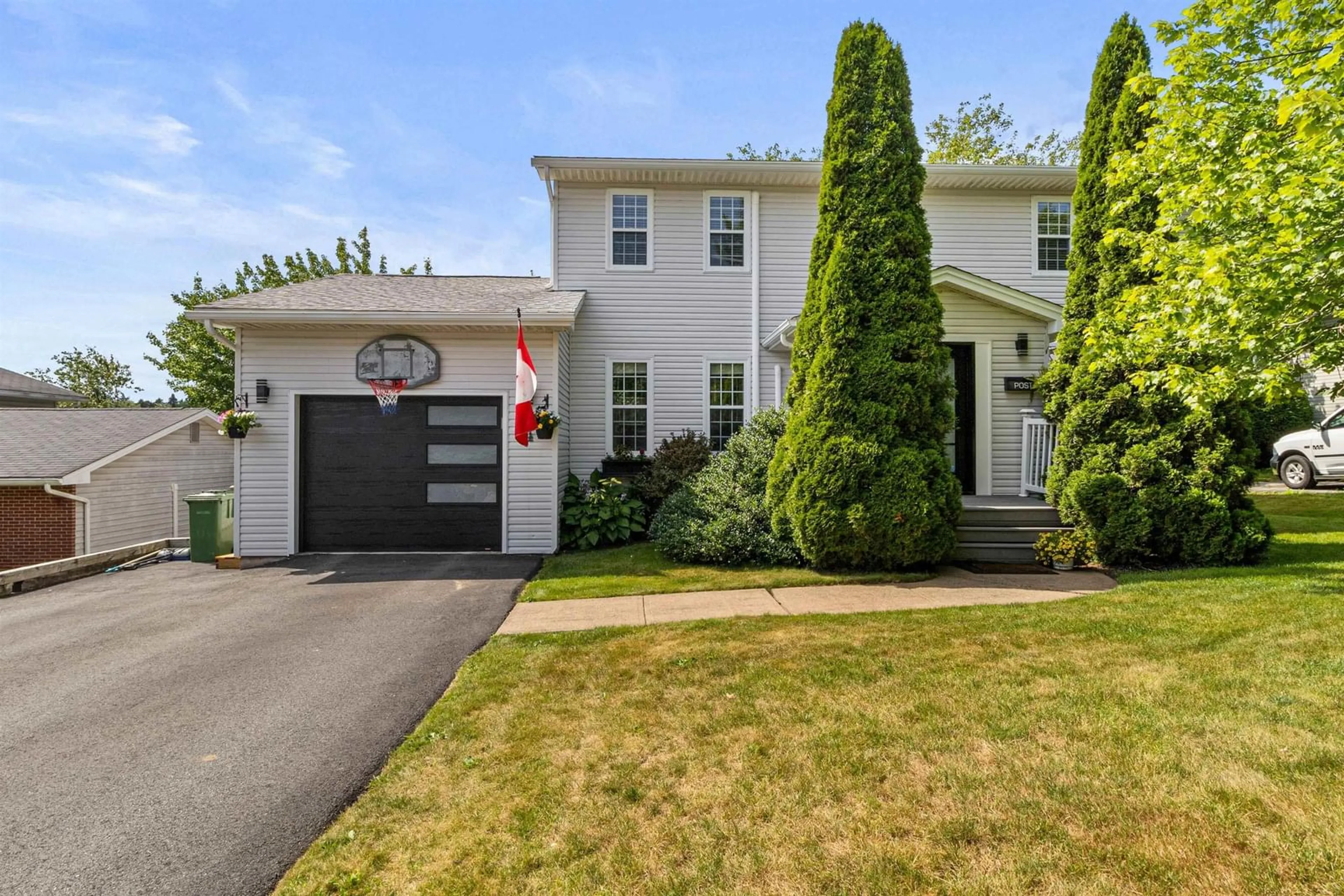 Home with vinyl exterior material, street for 454 Basinview Dr, Bedford Nova Scotia B4A 1T4
