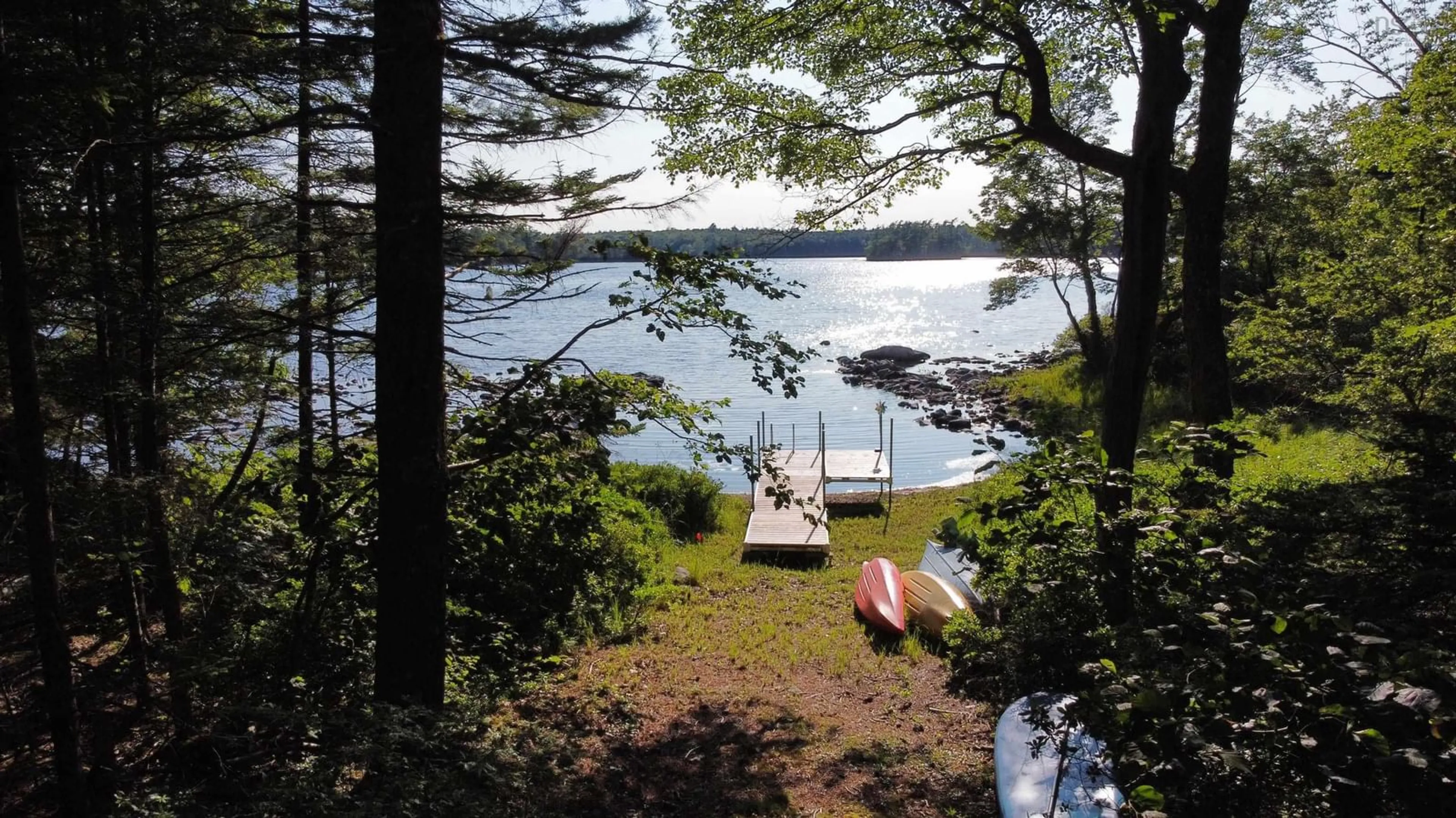 Patio, water/lake/river/ocean view for 1107 Oak Hill Rd, Lower Ohio Nova Scotia B0T 1W0