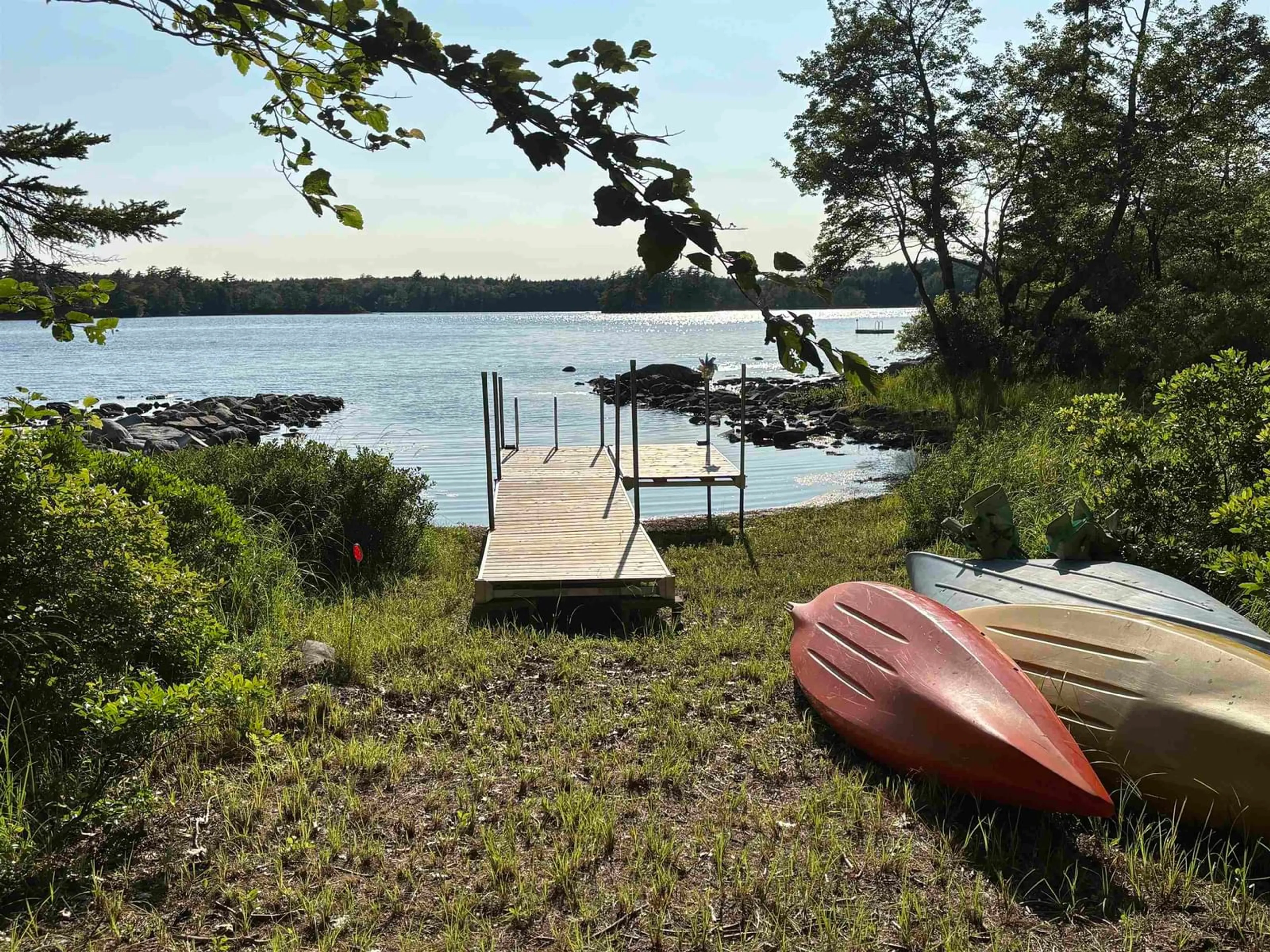 Patio, water/lake/river/ocean view for 1107 Oak Hill Rd, Lower Ohio Nova Scotia B0T 1W0