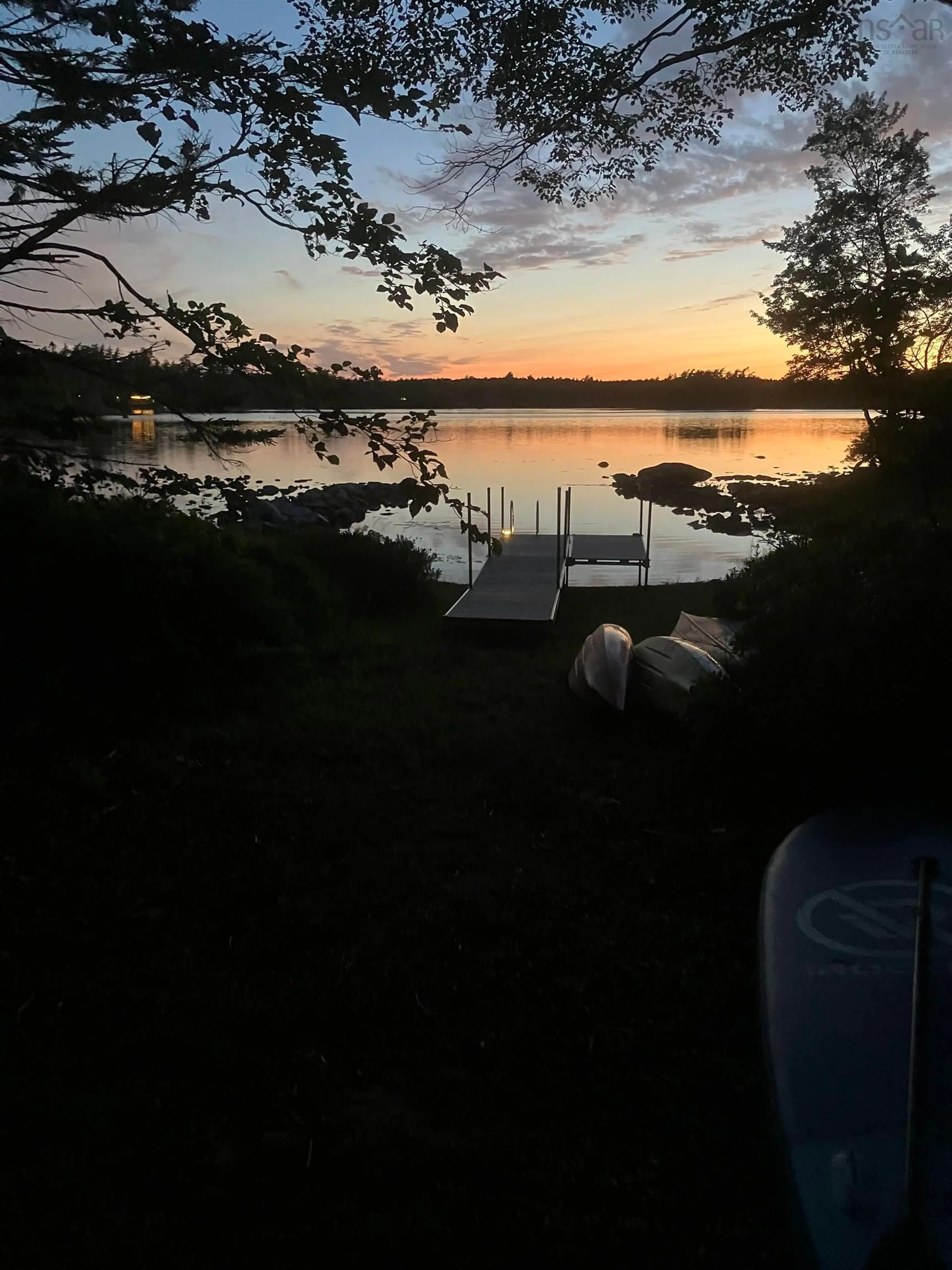 Patio, water/lake/river/ocean view for 1107 Oak Hill Rd, Lower Ohio Nova Scotia B0T 1W0