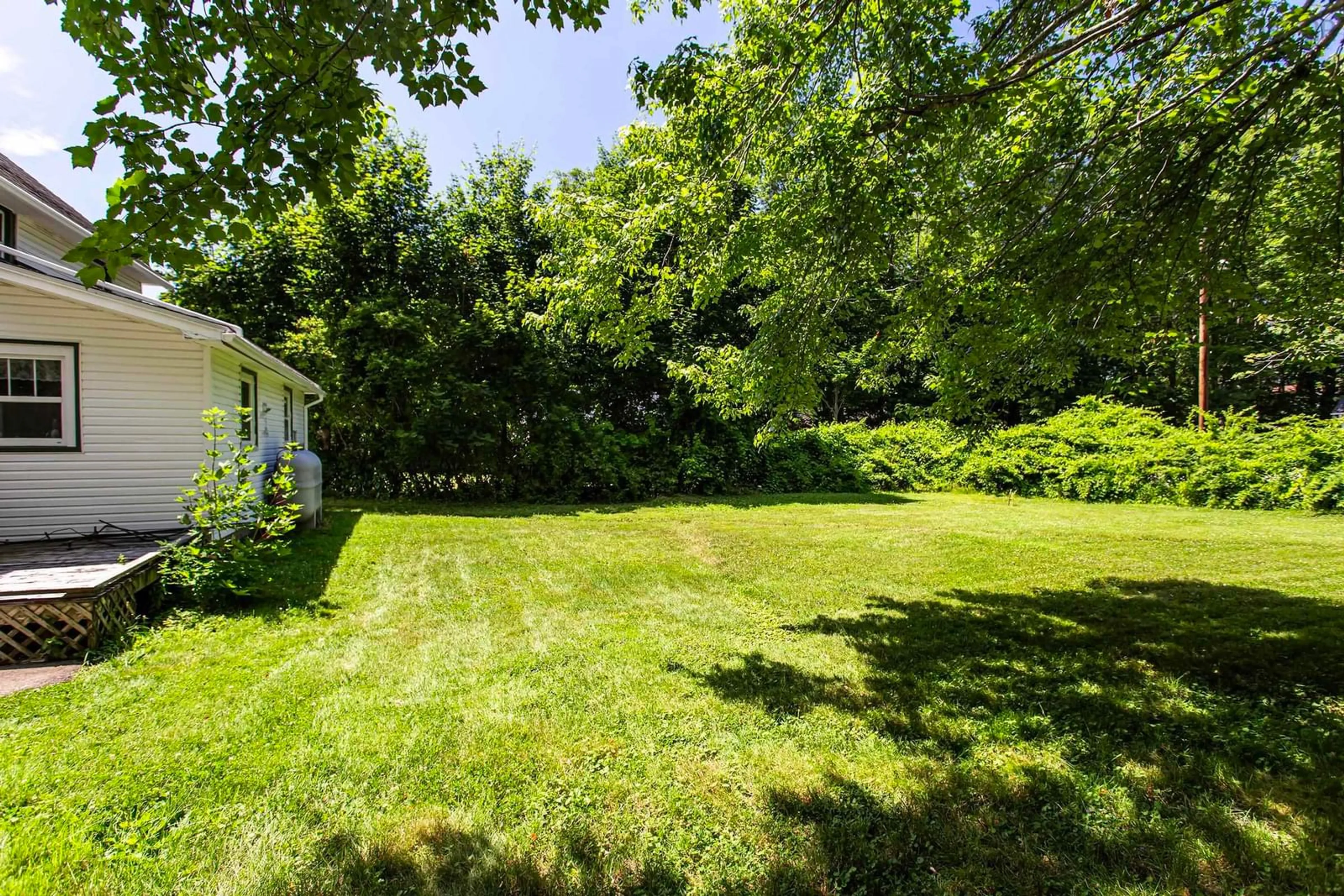 Patio, forest/trees view for 481 Main St, Middleton Nova Scotia B0S 1P0