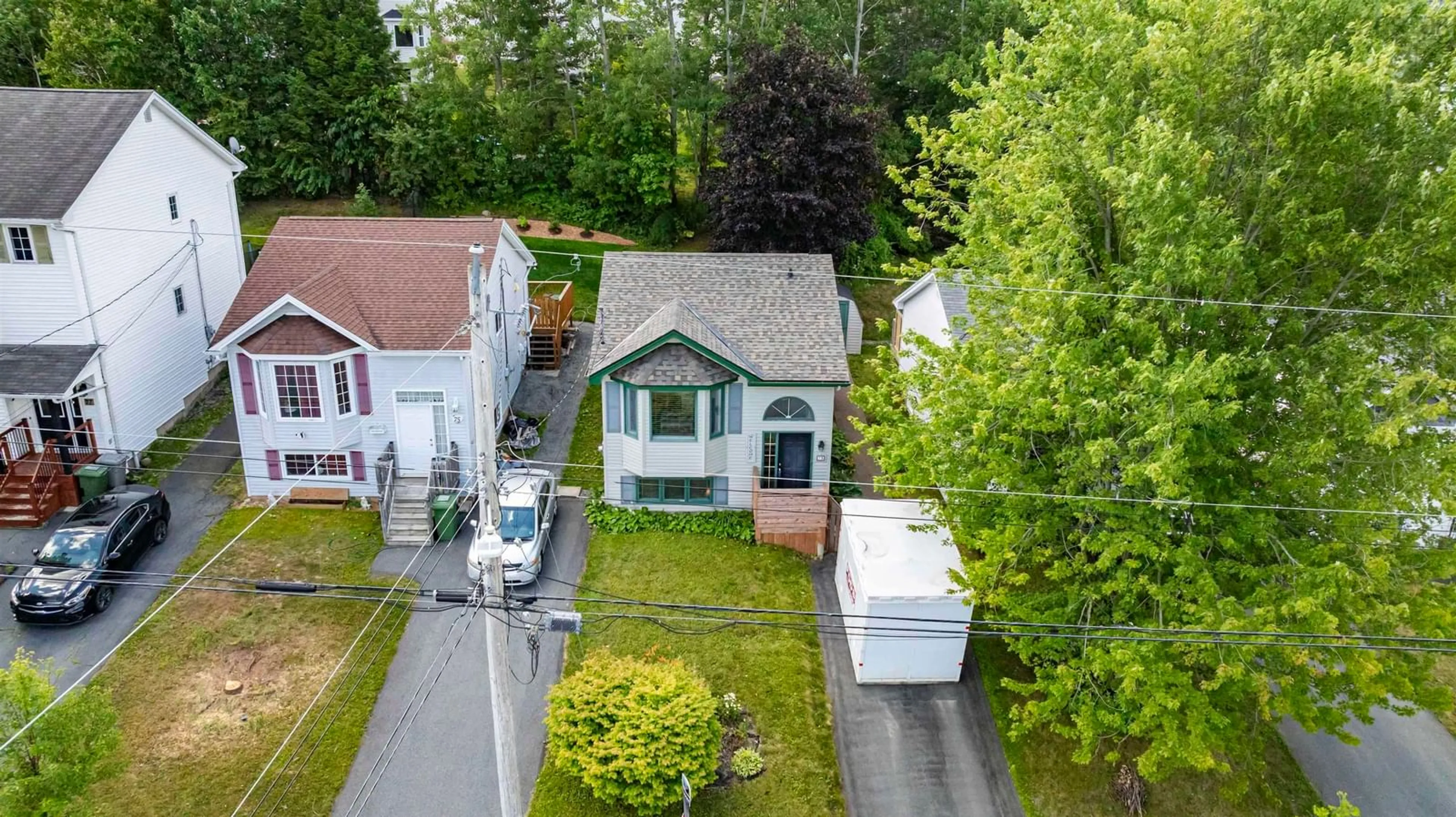 A pic from outside/outdoor area/front of a property/back of a property/a pic from drone, street for 73 Armcrest Dr, Lower Sackville Nova Scotia B4C 3Z8