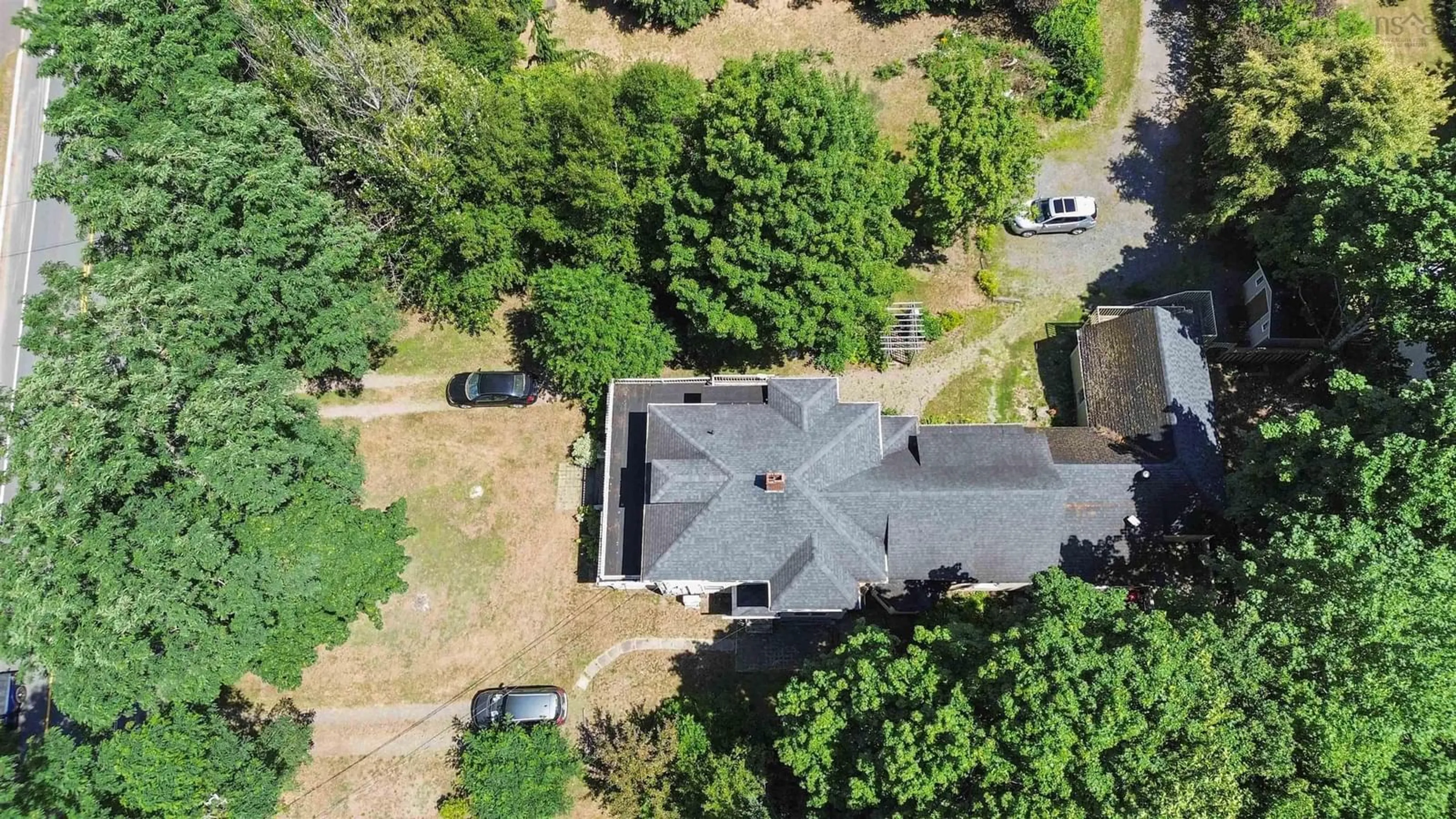 A pic from outside/outdoor area/front of a property/back of a property/a pic from drone, street for 2532 Highway 1, Aylesford Nova Scotia B0P 1C0