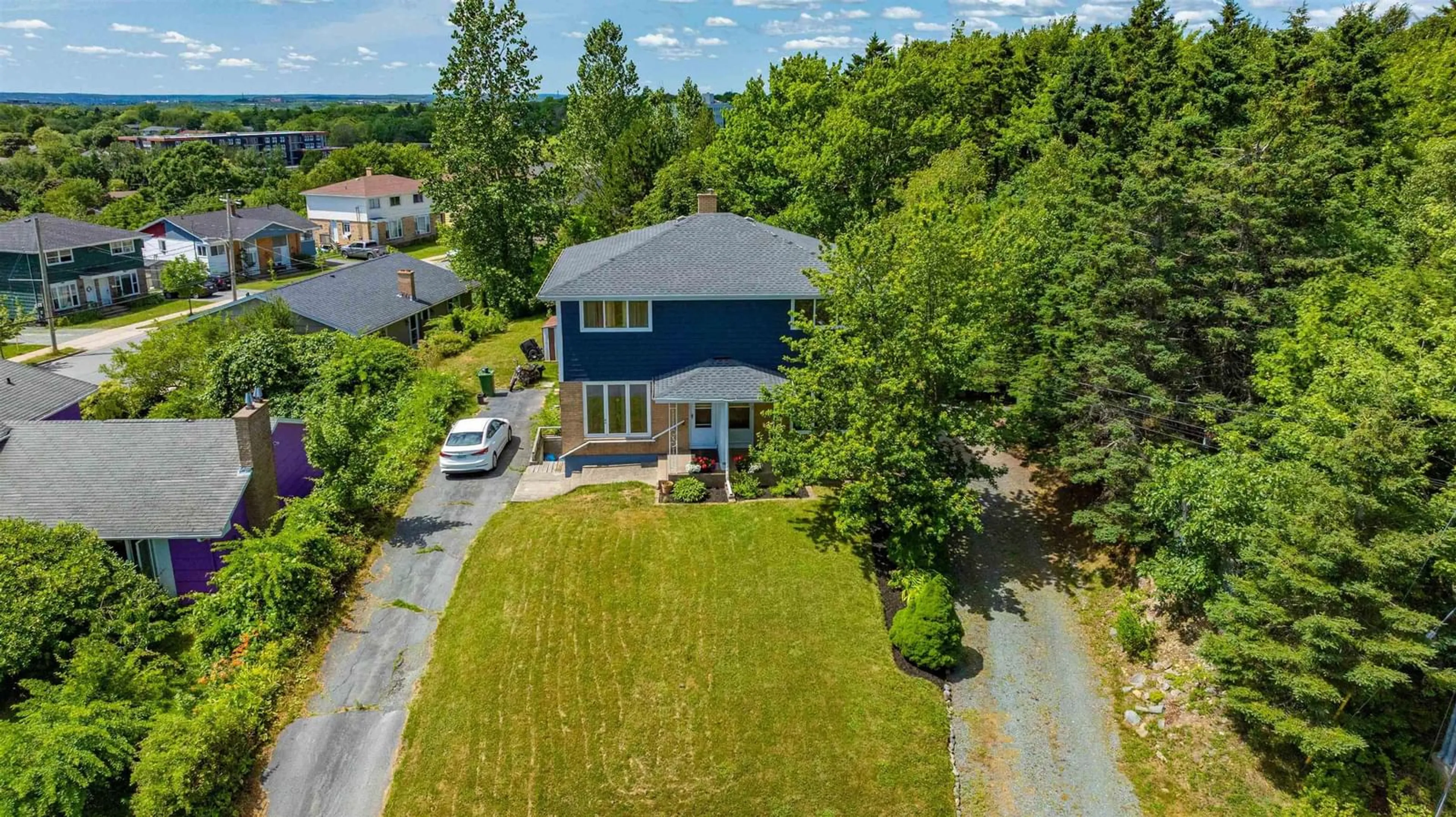 A pic from outside/outdoor area/front of a property/back of a property/a pic from drone, street for 8/8A David St, Dartmouth Nova Scotia B2X 1P6