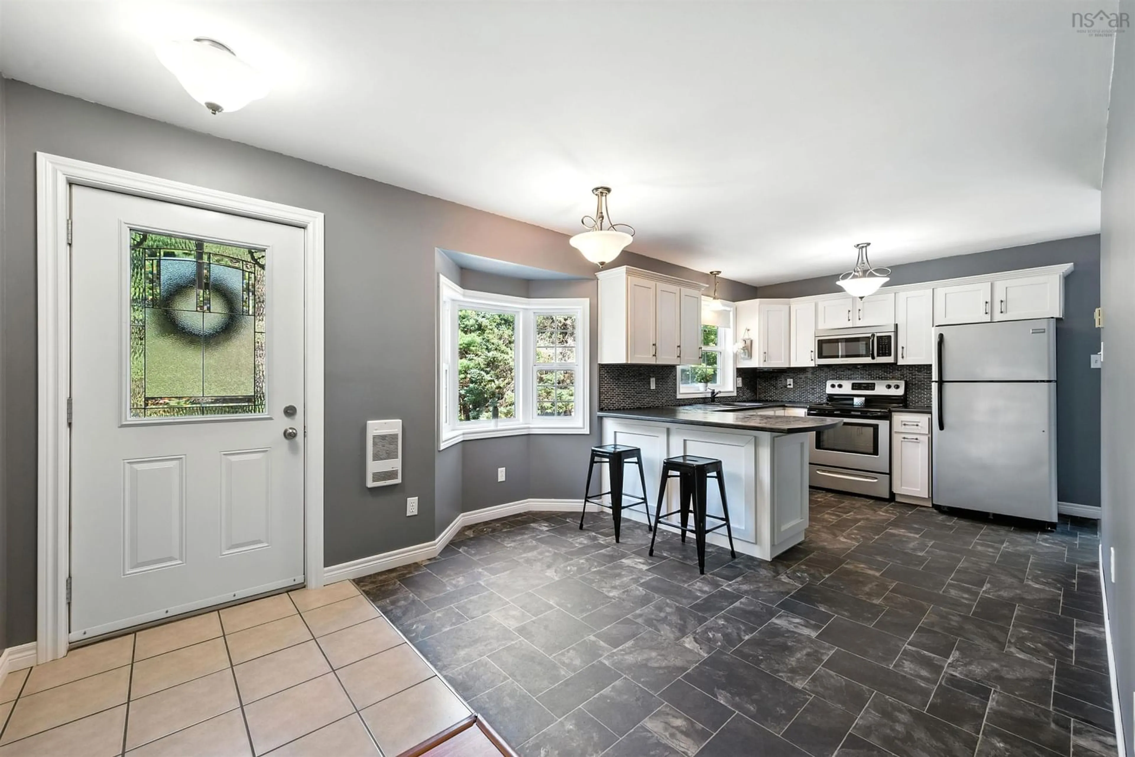 Open concept kitchen, ceramic/tile floor for 18 Archibald Dr, Fall River Nova Scotia B2T 1E8