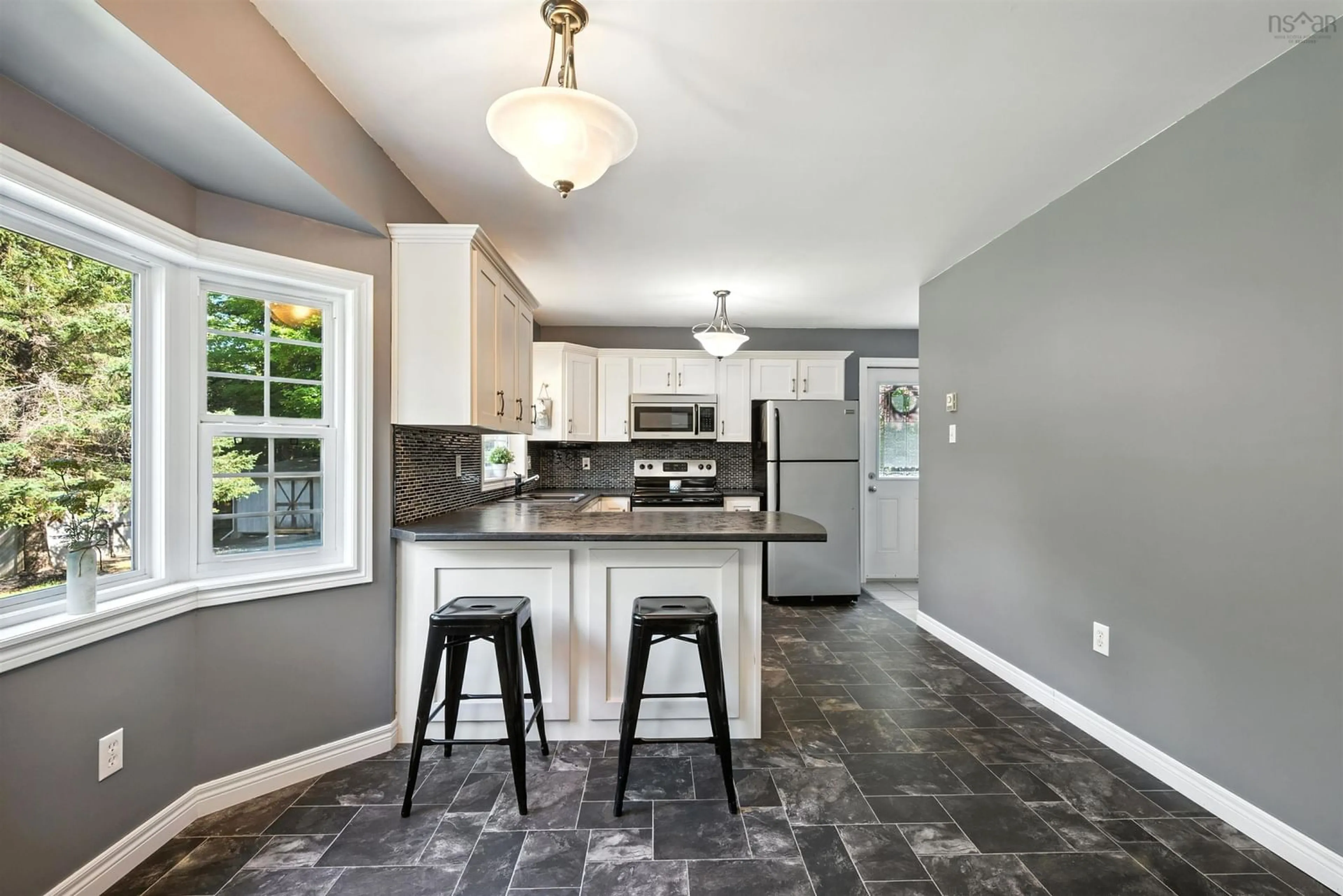 Open concept kitchen, ceramic/tile floor for 18 Archibald Dr, Fall River Nova Scotia B2T 1E8