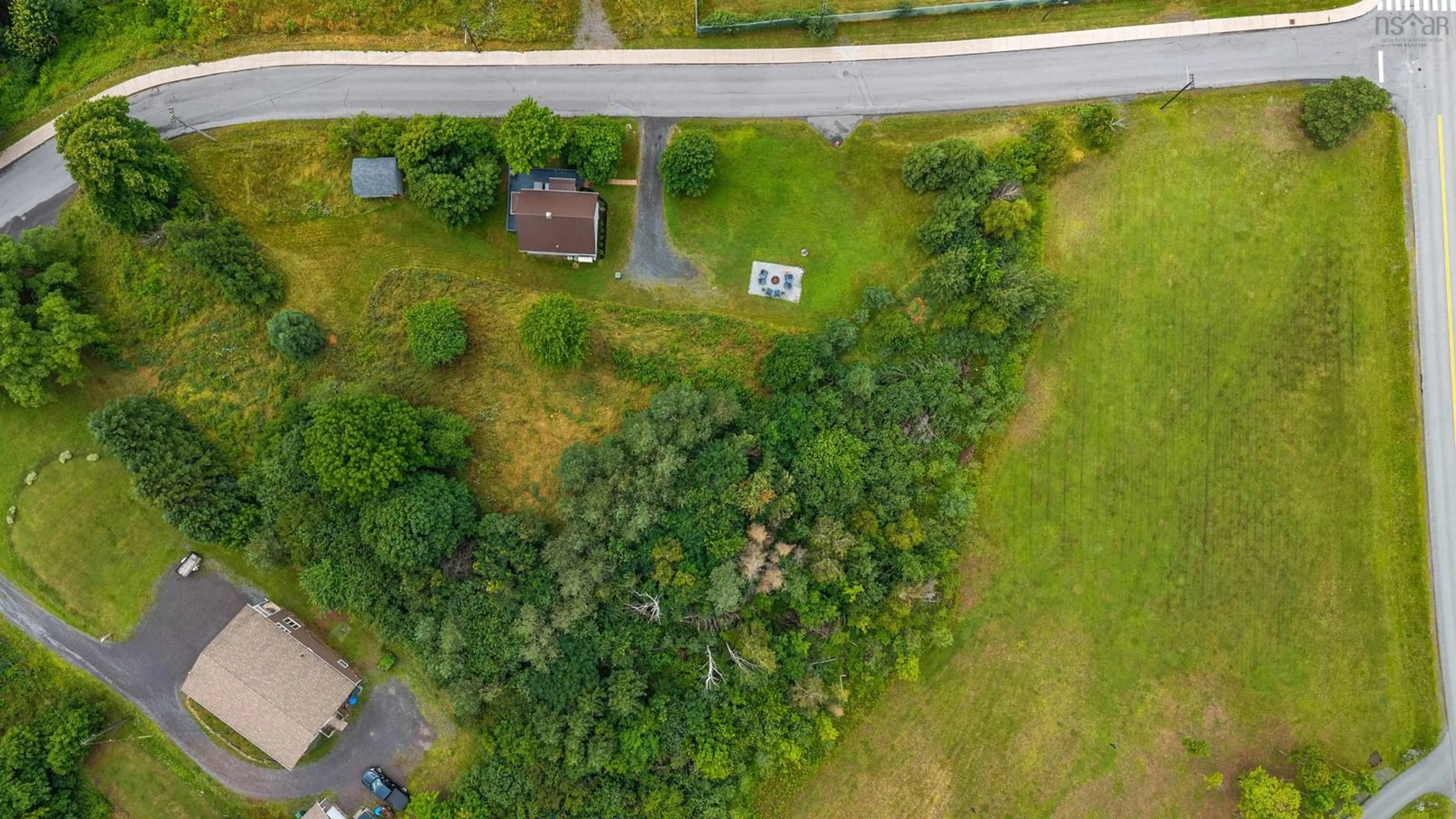 A pic from outside/outdoor area/front of a property/back of a property/a pic from drone, street for 166 Reservoir St, New Glasgow Nova Scotia B2H 4K4