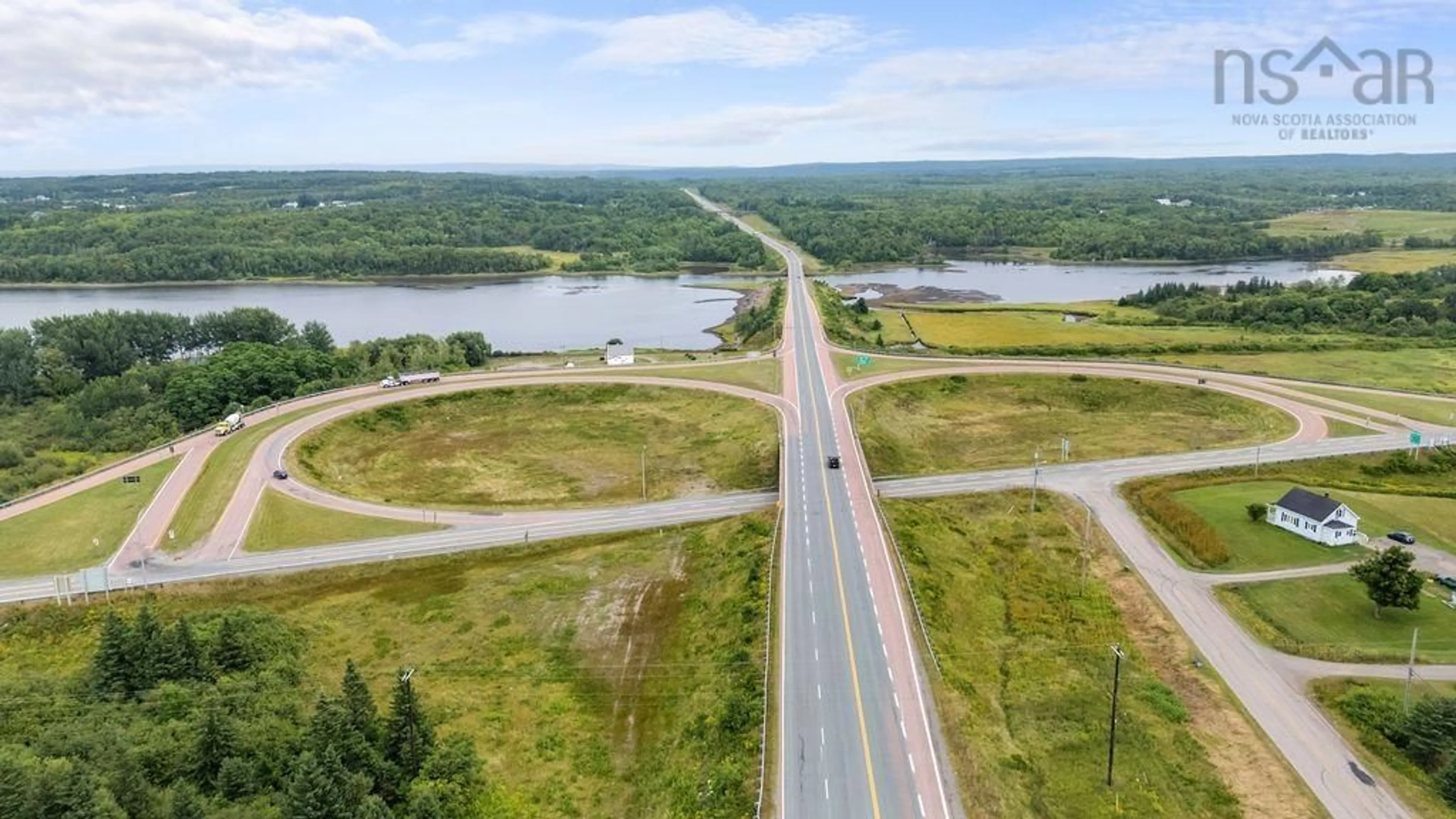 A pic from outside/outdoor area/front of a property/back of a property/a pic from drone, water/lake/river/ocean view for 1348 Old Antigonish Rd, Monastery Nova Scotia B0H 1W0
