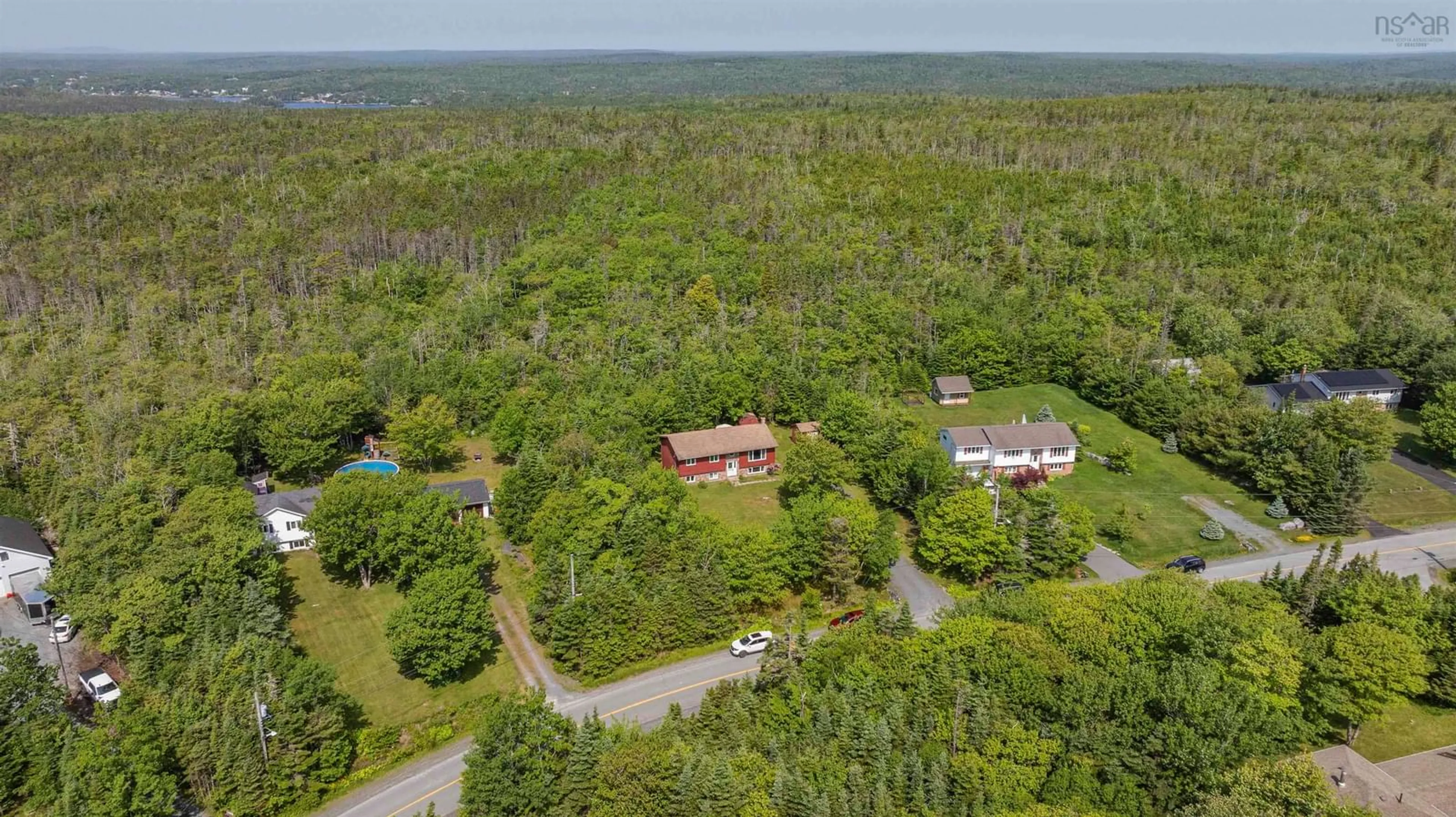 A pic from outside/outdoor area/front of a property/back of a property/a pic from drone, water/lake/river/ocean view for 200 Bayview Dr, Whites Lake Nova Scotia B3T 1Z1